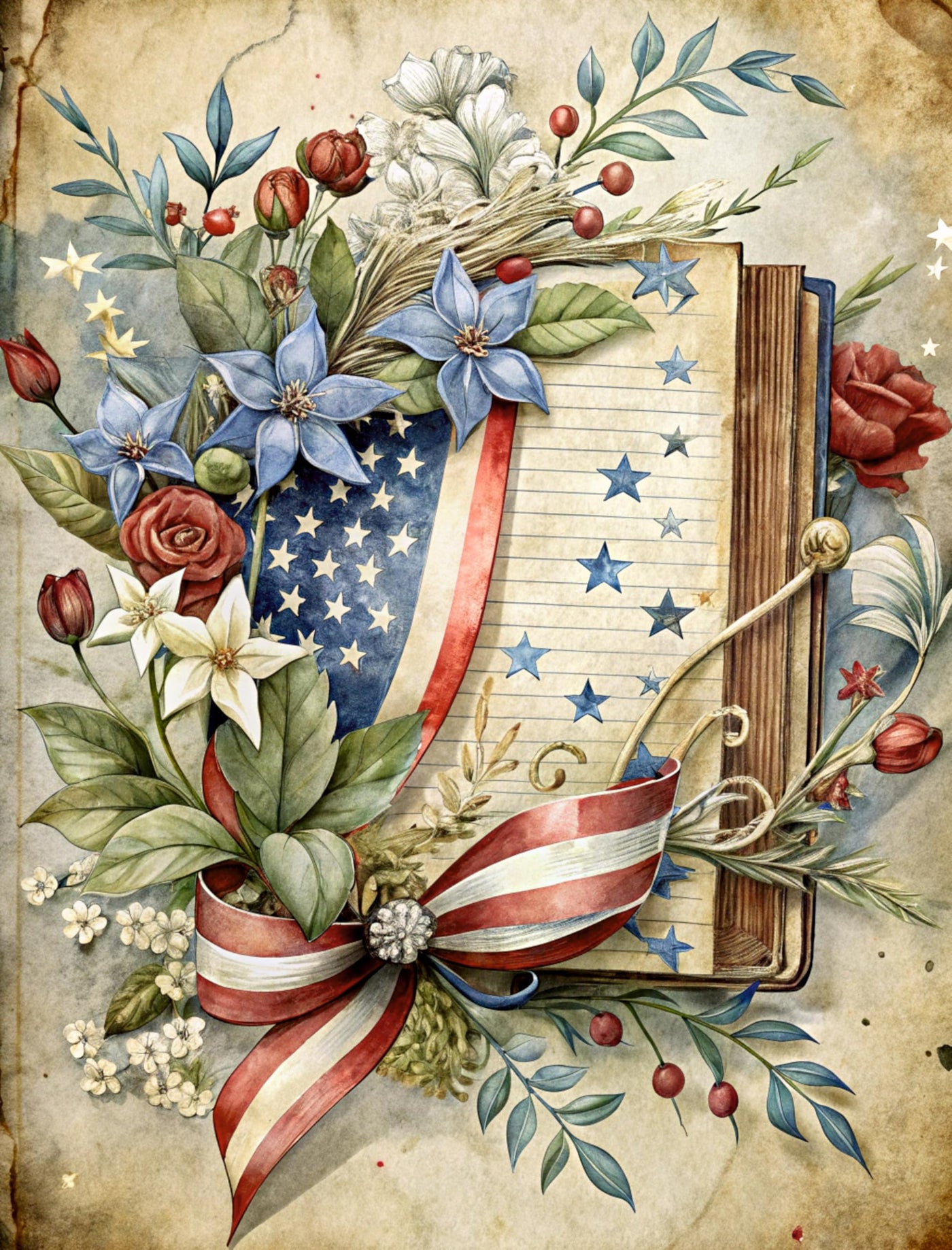 Decoupage Rice Papers - 6 Pieces | 6 Unique Designs | Versatile Decoupage Designs for Art Projects & Crafting by CRAFT KREATIVELY