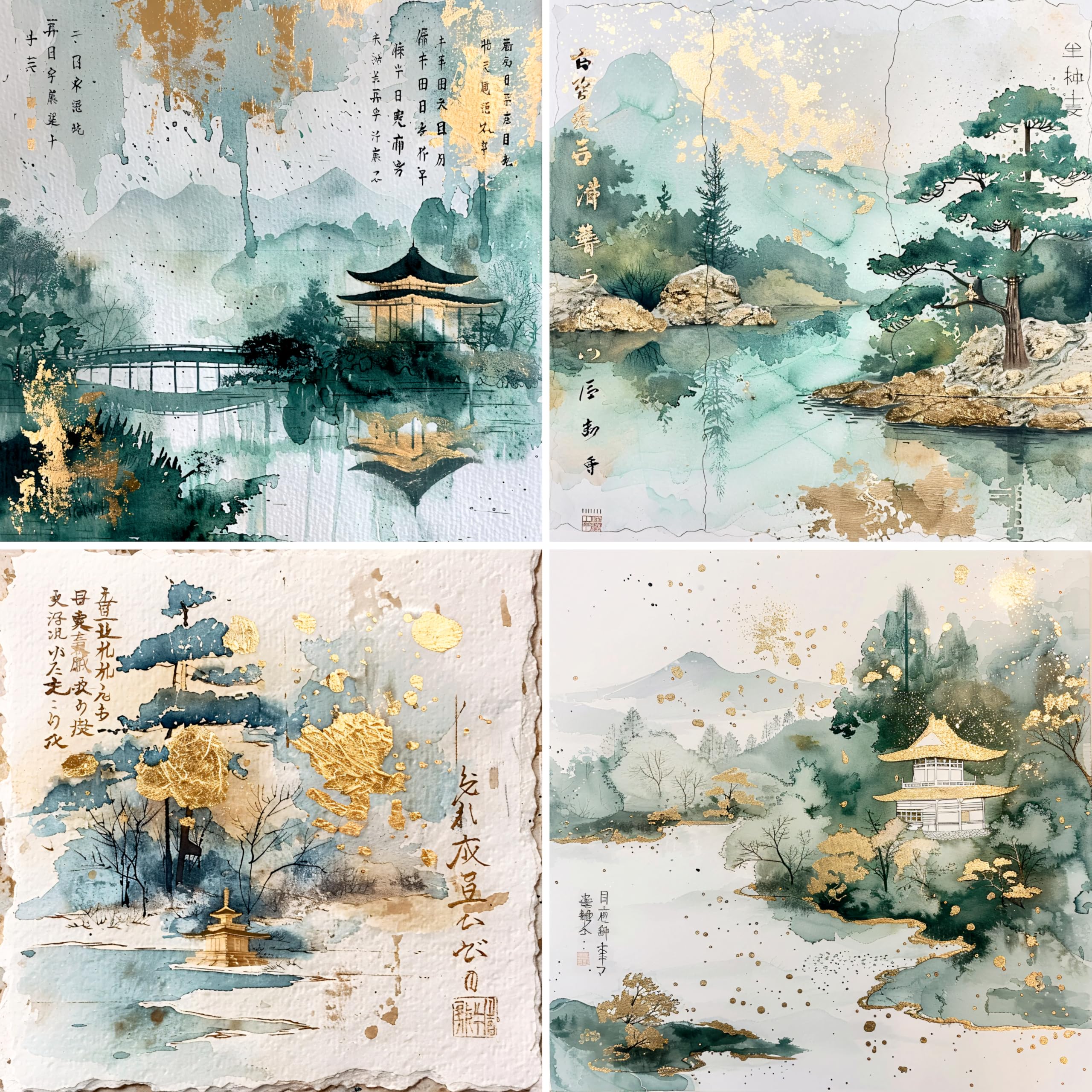 Decoupage Rice Paper (2 pc) - 8x Decoupage Watercolour Designs for Collage, Card Making & Crafts, Decoupage by CRAFT KREATIVELY