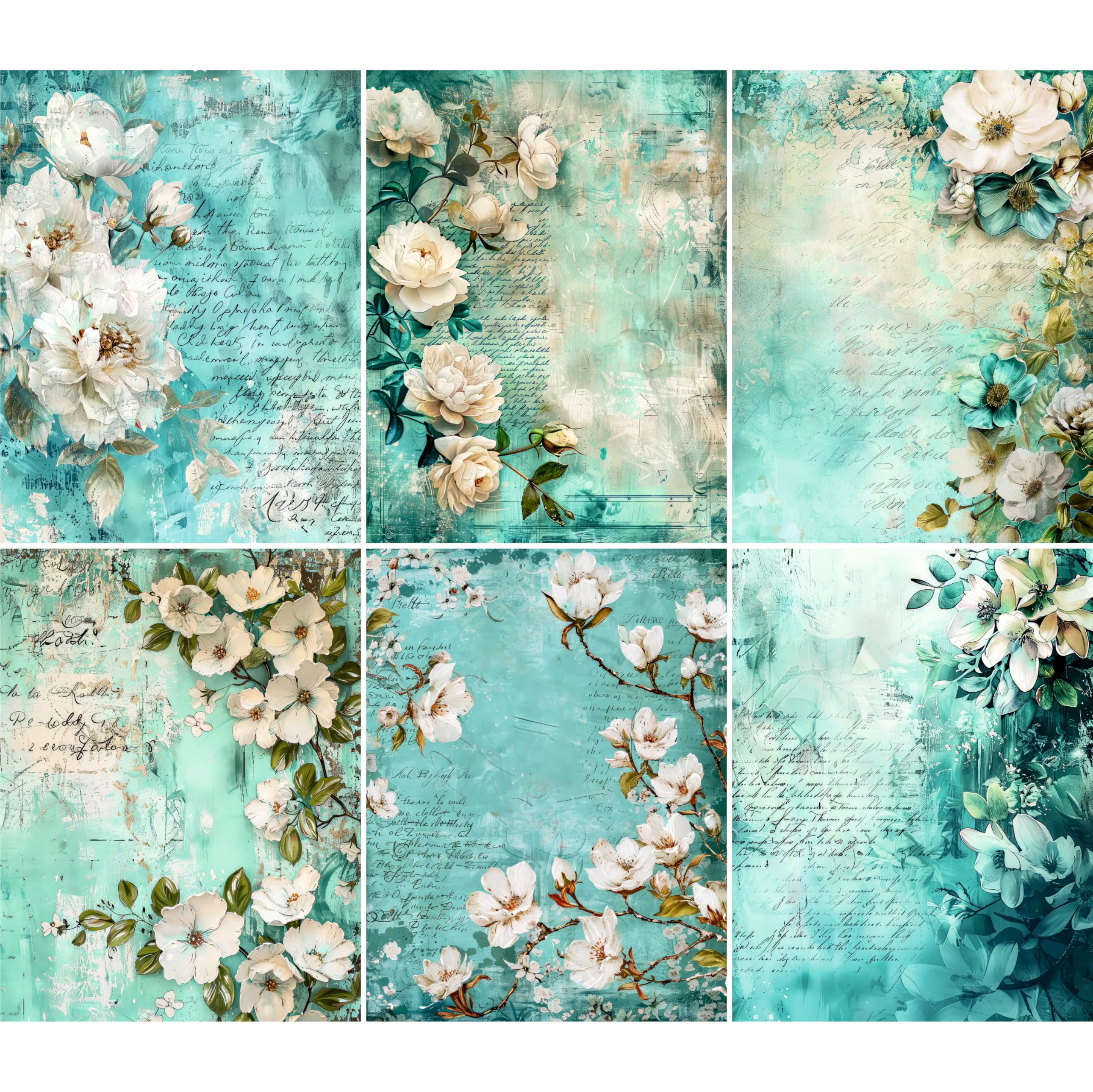 Decoupage Rice Papers - 6 Pieces | 6 Unique Designs | Versatile Decoupage Designs for Art Projects & Crafting by CRAFT KREATIVELY