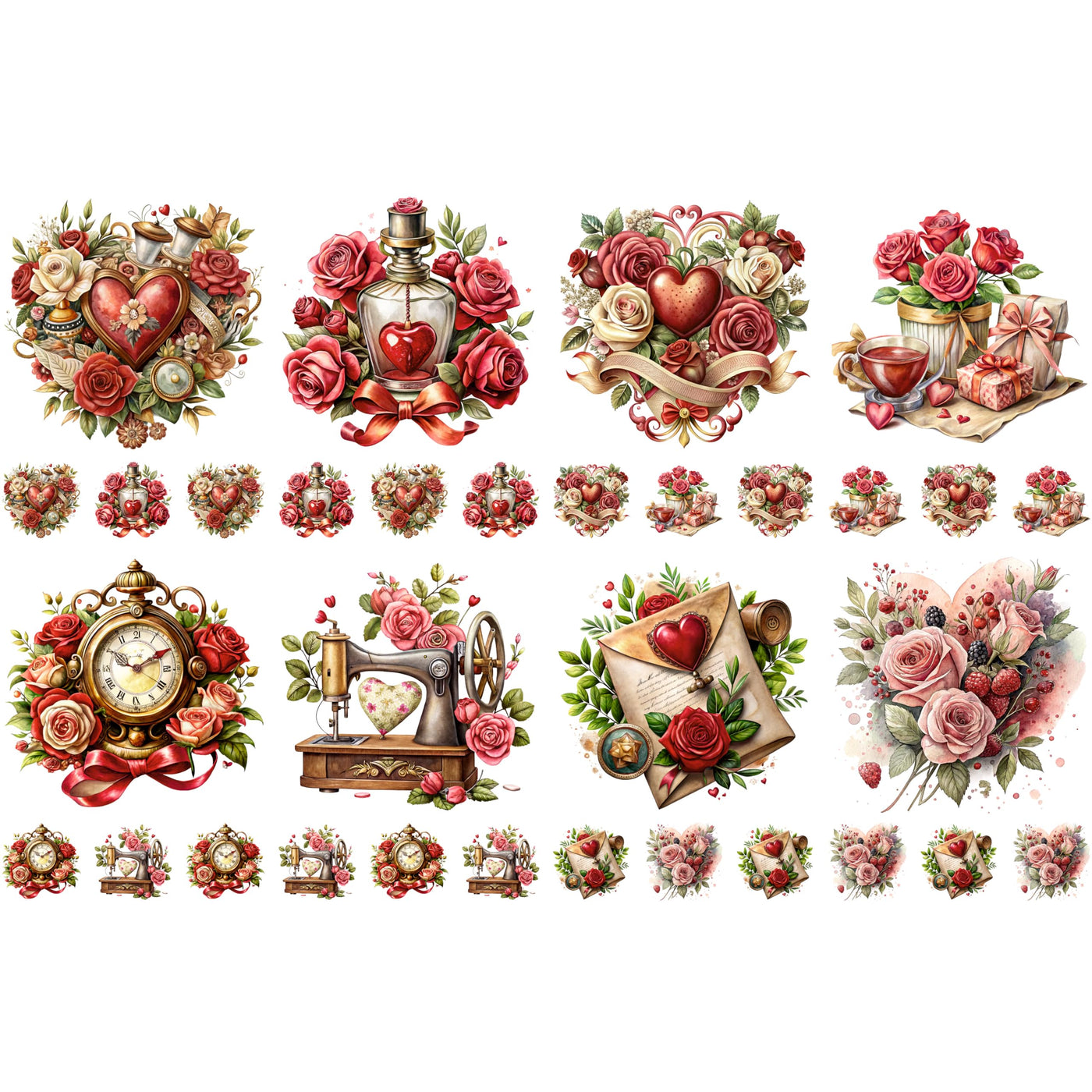 Decoupage Rice Papers - 4 Sheets | 8 Unique Designs | Versatile Christmas Designs for Art Projects & Crafting by CRAFT KREATIVELY