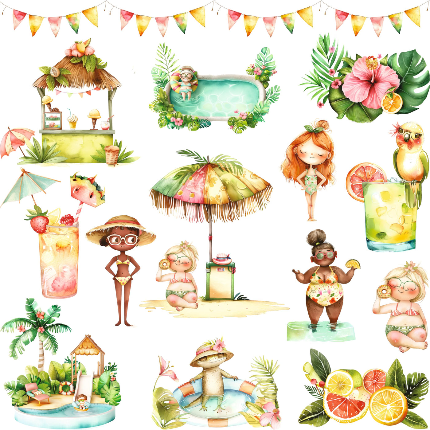 Decoupage Rice Paper (2 pc) - 24+ Decoupage 3 inch (7.6cm) Mini Designs for Collage, Card Making & Crafts, Decoupage by CRAFT KREATIVELY