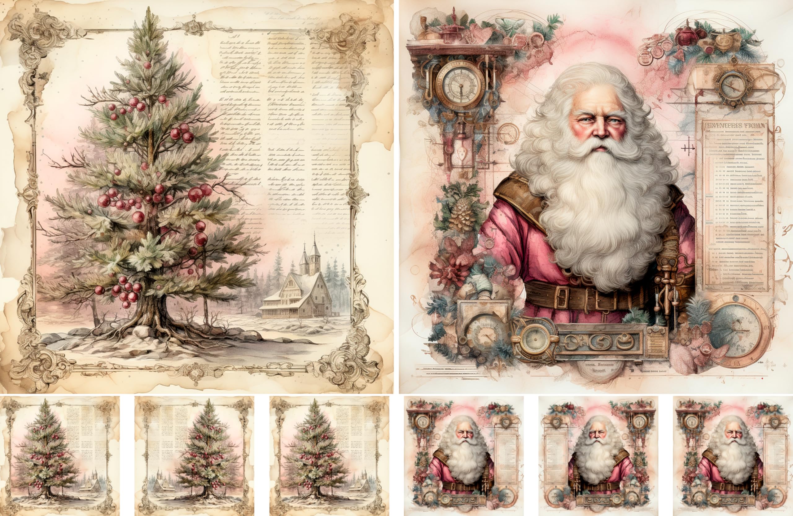 Decoupage Rice Papers - 4 Sheets | 32 Pieces | 8 Unique Designs | Versatile Designs for Art Projects & Crafting by CRAFT KREATIVELY