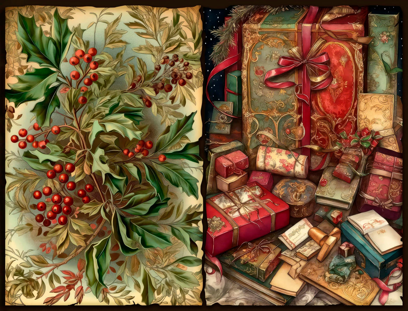 Decoupage Rice Papers - 6 Pieces | 6 Unique Designs | Versatile Decoupage Designs for Art Projects & Crafting by CRAFT KREATIVELY