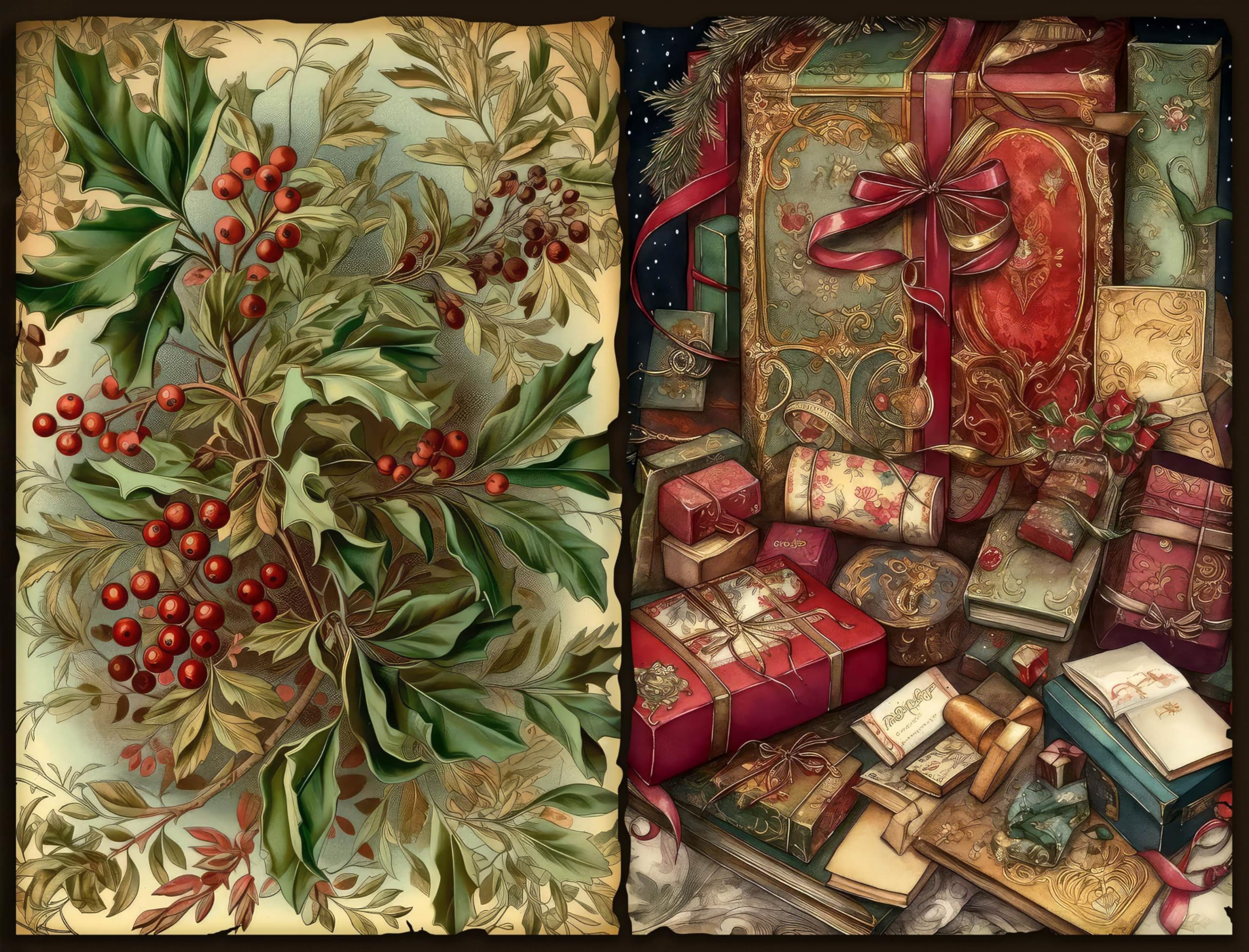 Decoupage Rice Papers - 6 Pieces | 6 Unique Designs | Versatile Decoupage Designs for Art Projects & Crafting by CRAFT KREATIVELY