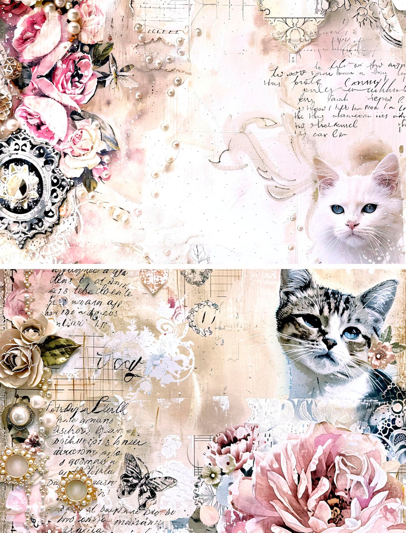 Decoupage Rice Papers - 6 Pieces | 6 Unique Designs | Versatile Decoupage Designs for Art Projects & Crafting by CRAFT KREATIVELY