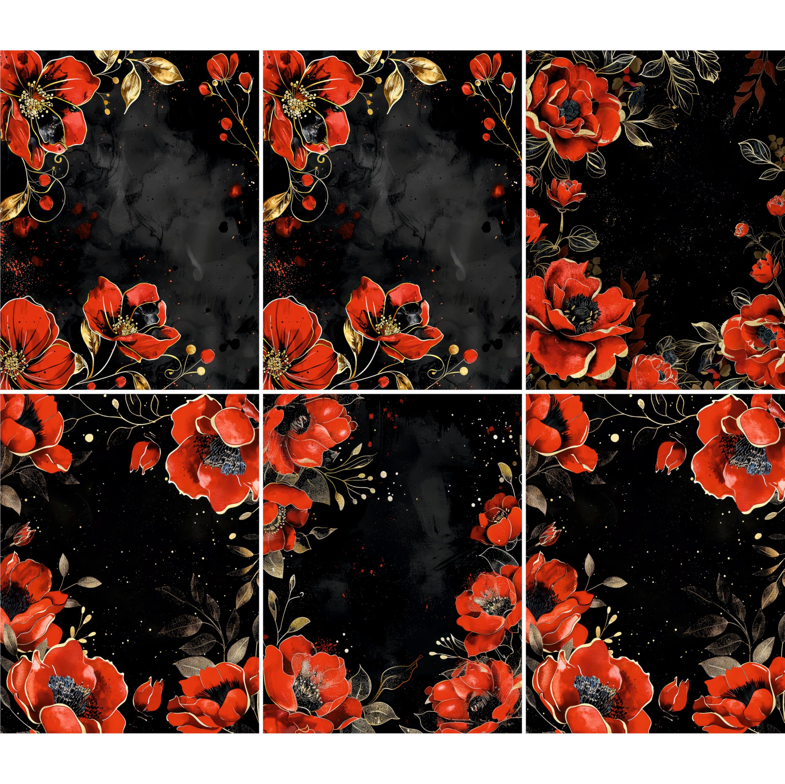 Decoupage Rice Papers - 6 Pieces | 6 Unique Designs | Versatile Decoupage Designs for Art Projects & Crafting by CRAFT KREATIVELY