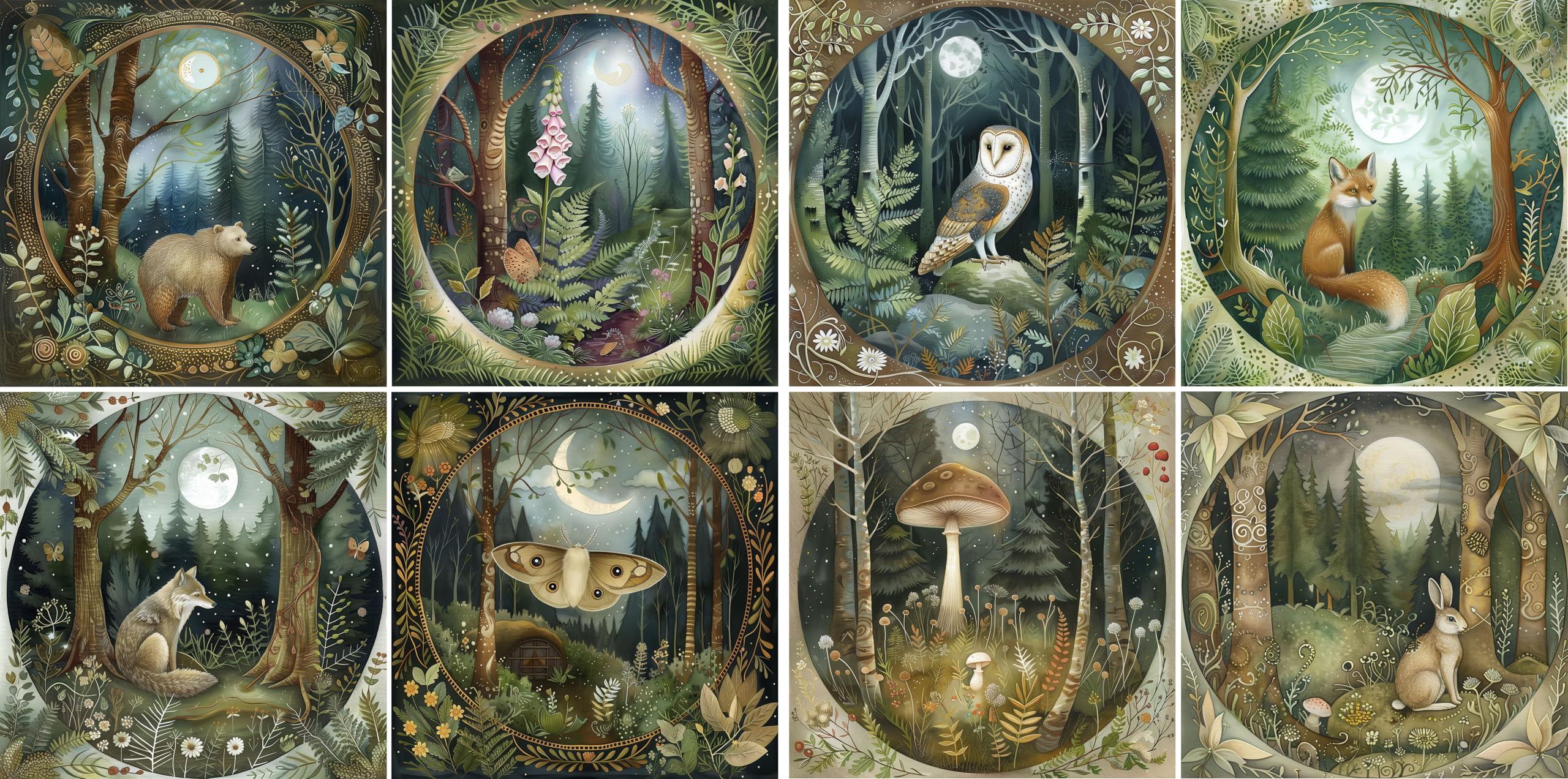 Animal Squares Rice Papers, 29 x 29cm (2 Sheets) – Decoupage Paper 8x Designs for Collage, Mixed Media, Card Making & Crafts, Decoupage by CRAFT KREATIVELY