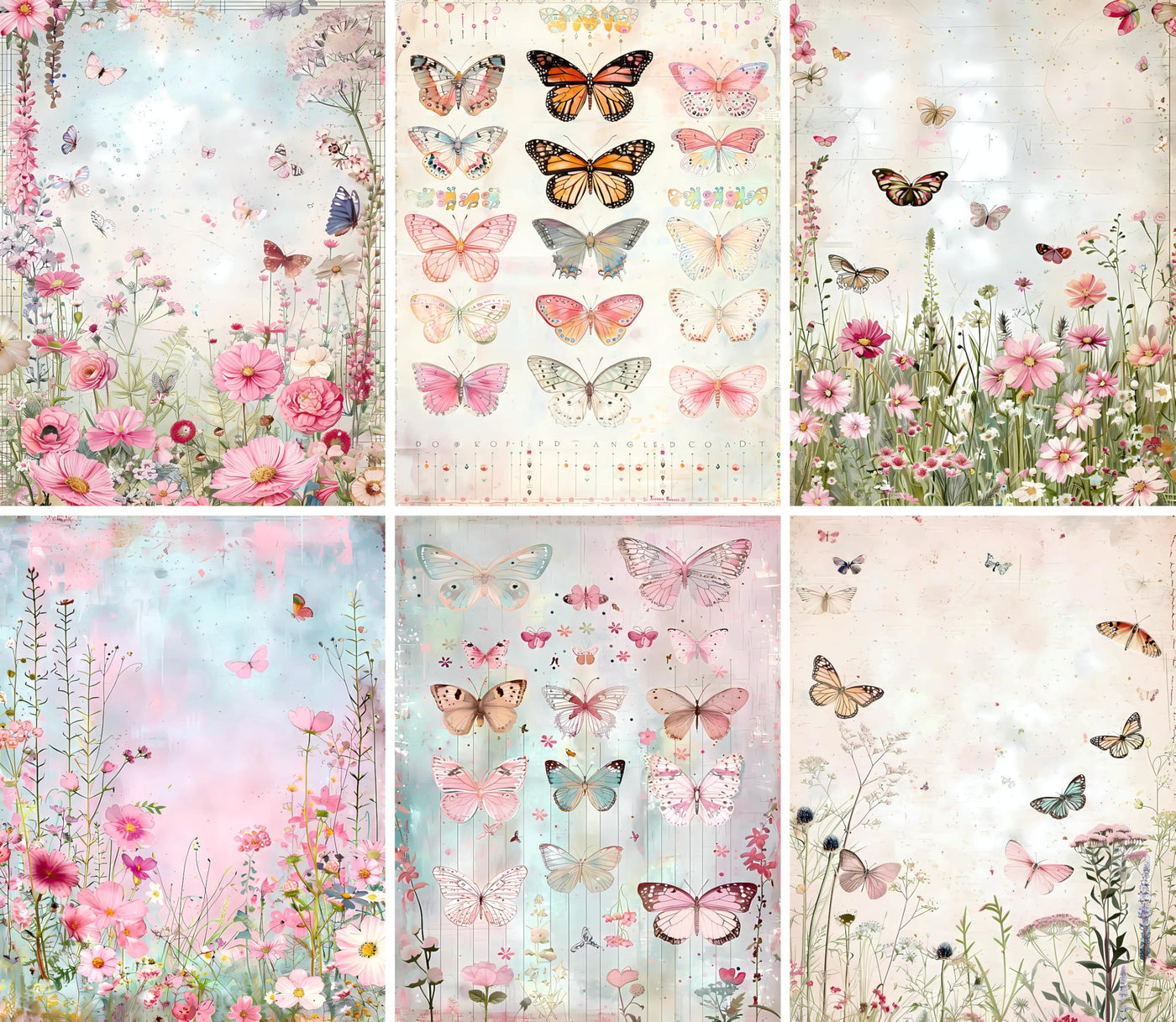 Decoupage Rice Paper, 20 x 26.5cm(6 Sheets) – 6x Decoupage Papers for Collage, Mixed Media, Card Making & Crafts, Decoupage by CRAFT KREATIVELY