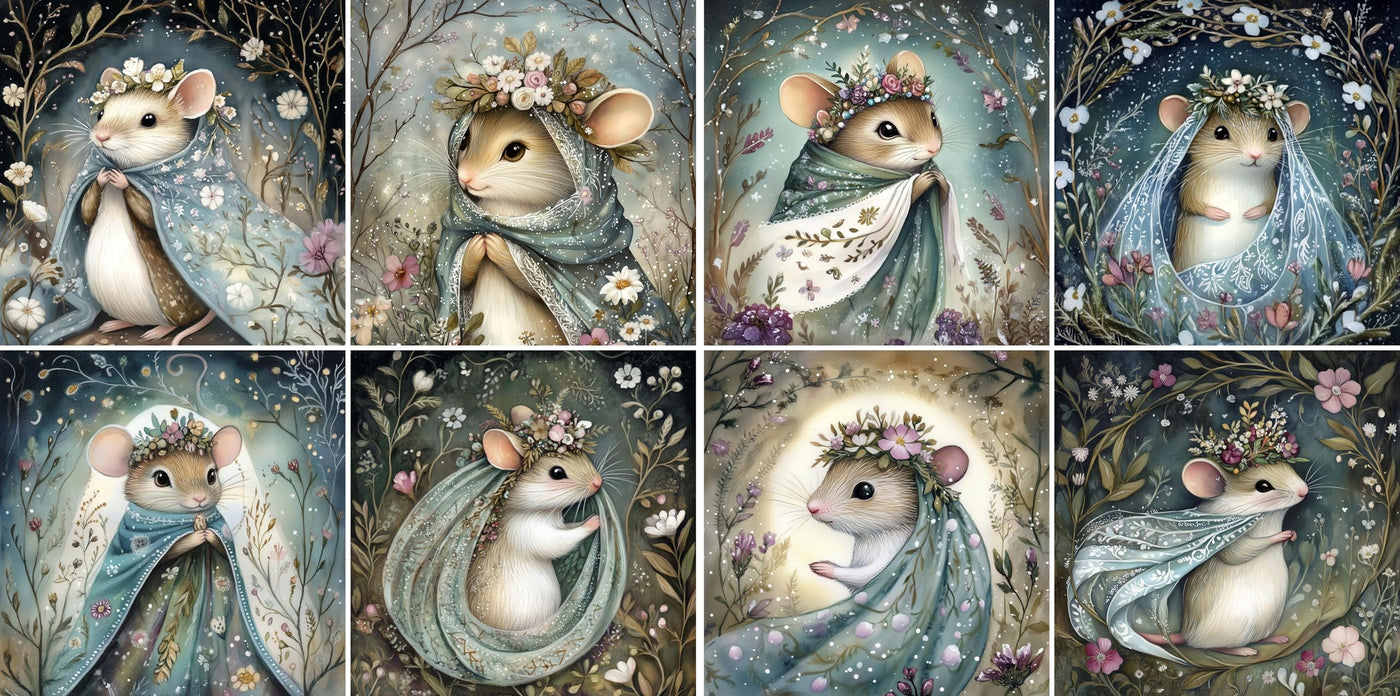 Animal Squares Rice Papers, 29 x 29cm (2 Sheets) – Decoupage Paper 8x Designs for Collage, Mixed Media, Card Making & Crafts, Decoupage by CRAFT KREATIVELY
