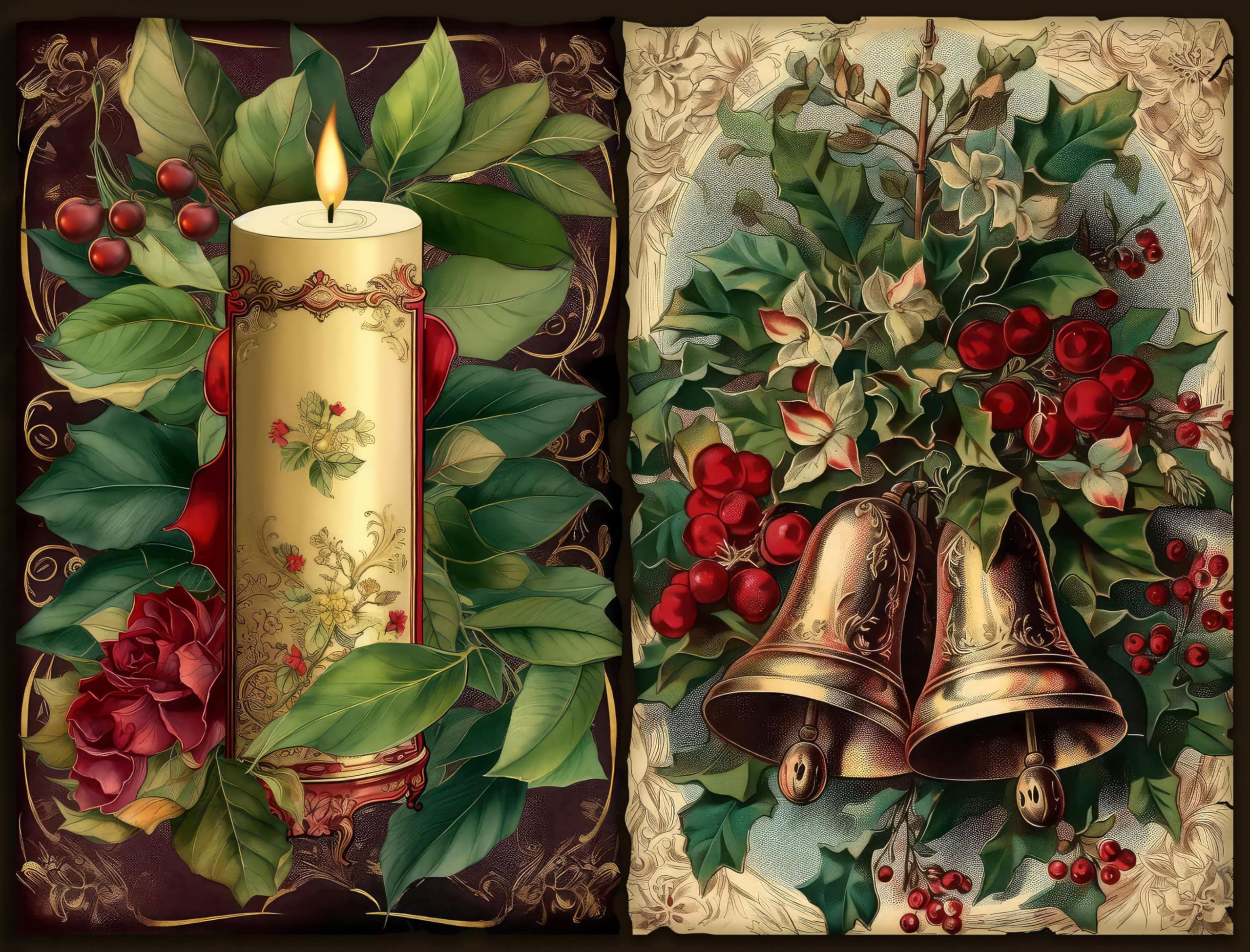 Decoupage Rice Papers - 6 Pieces | 6 Unique Designs | Versatile Decoupage Designs for Art Projects & Crafting by CRAFT KREATIVELY