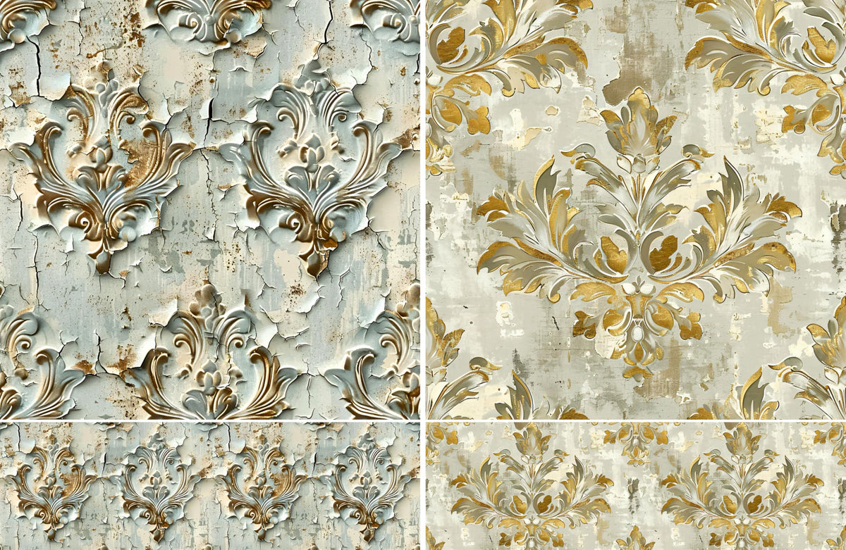 Square Rice Papers – Decoupage Paper Design for Furniture, Mixed Media, Cards & Crafts, Decoupage by CRAFT KREATIVELY