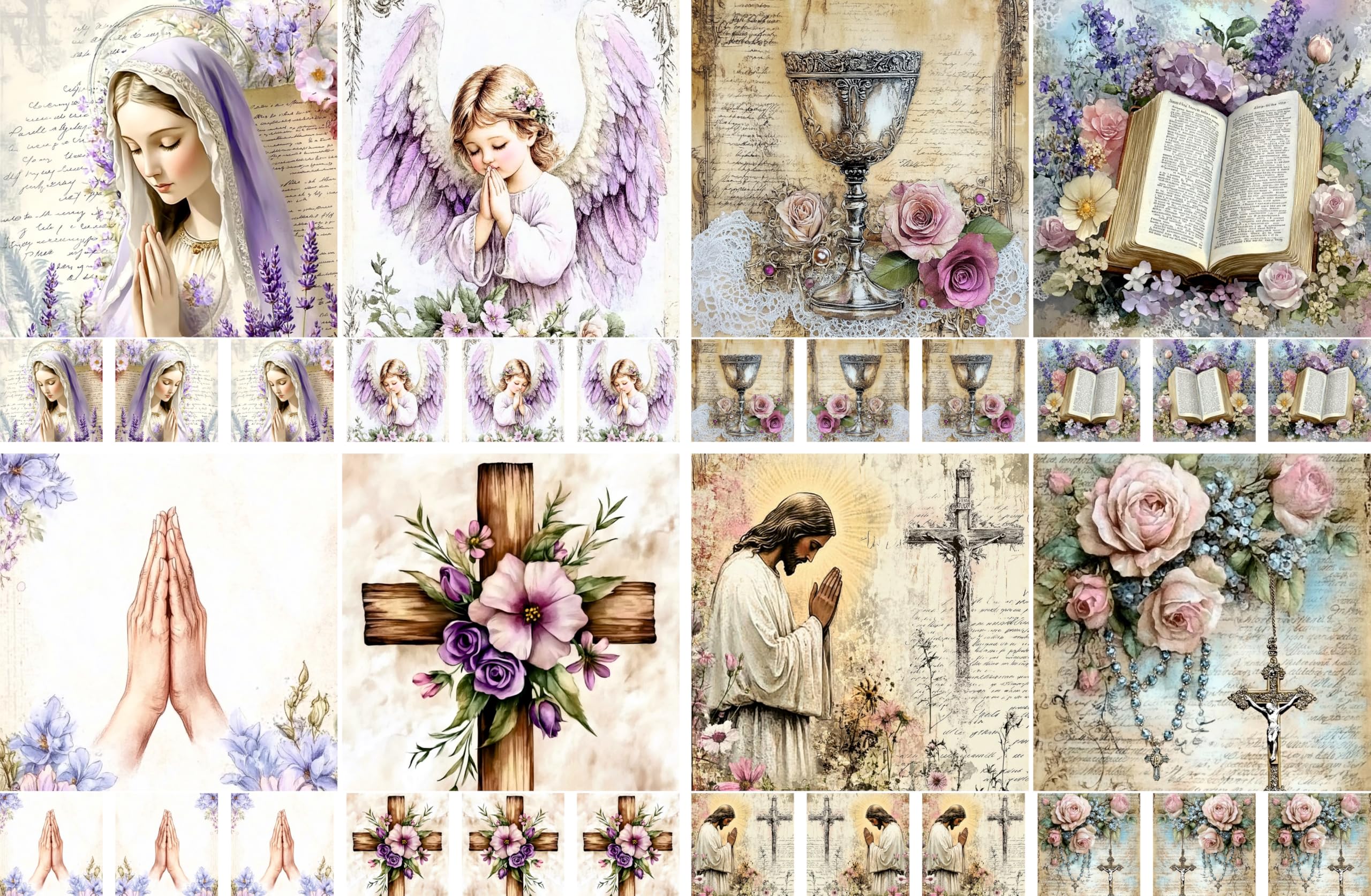 Christian Rice Papers – Decoupage Paper Design for Furniture, Mixed Media, Cards & Crafts, Decoupage by CRAFT KREATIVELY