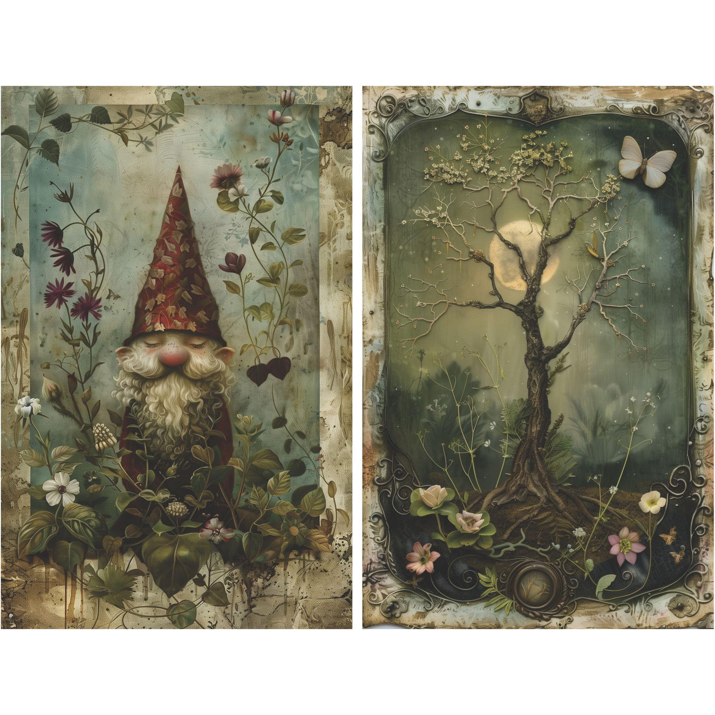 Card Size Decoupage Rice Paper, 8 x 10.5 inch - for Scrapbooking Cards Crafts
