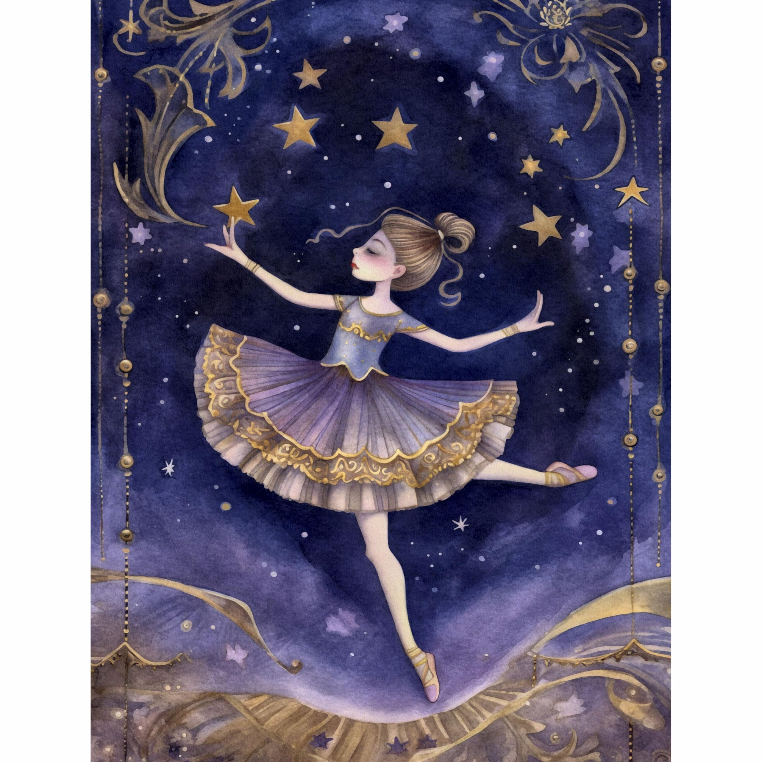 Decoupage Rice Paper, 20 x 26.5cm (6 Sheets) – 6x Decoupage Ballet Papers for Collage, Mixed Media, Card Making & Crafts, Decoupage by CRAFT KREATIVELY