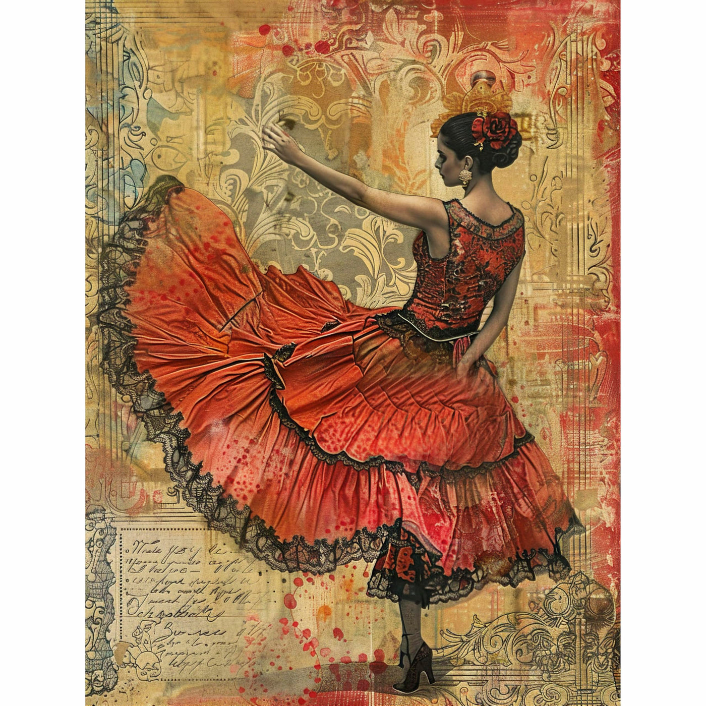 Decoupage Rice Paper, 20 x 26.5cm (6 Sheets) – 6x Decoupage Ballet Papers for Collage, Mixed Media, Card Making & Crafts, Decoupage by CRAFT KREATIVELY
