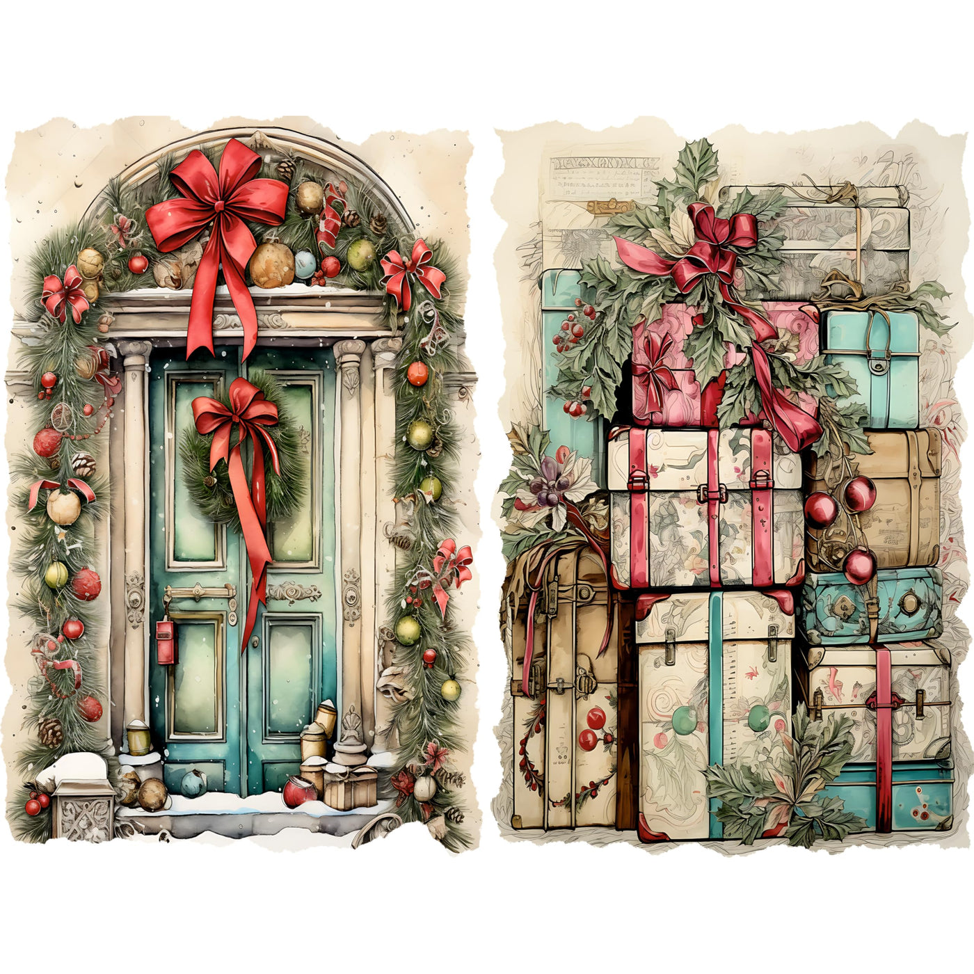 Decoupage Rice Paper, 20 x 26.5cm (6 Sheets) – 6x Decoupage Papers for Collage, Mixed Media, Card Making & Crafts, Decoupage by CRAFT KREATIVELY