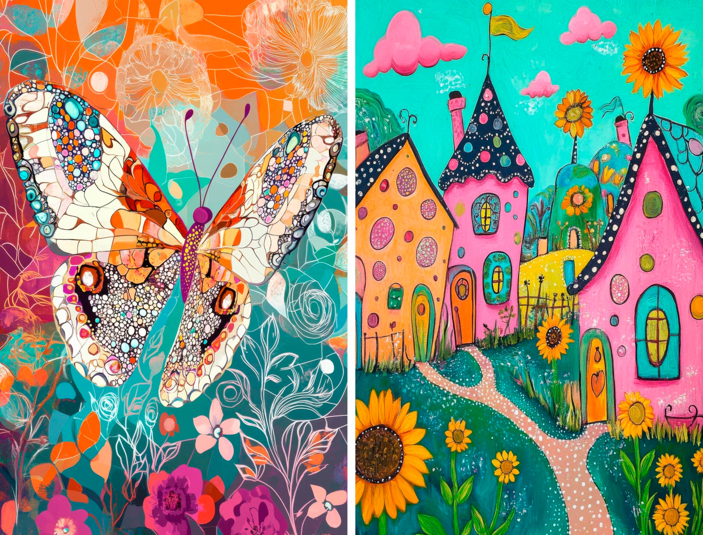 Decoupage Rice Papers - 6 Pieces | 6 Unique Designs | Versatile Decoupage Designs for Art Projects & Crafting by CRAFT KREATIVELY