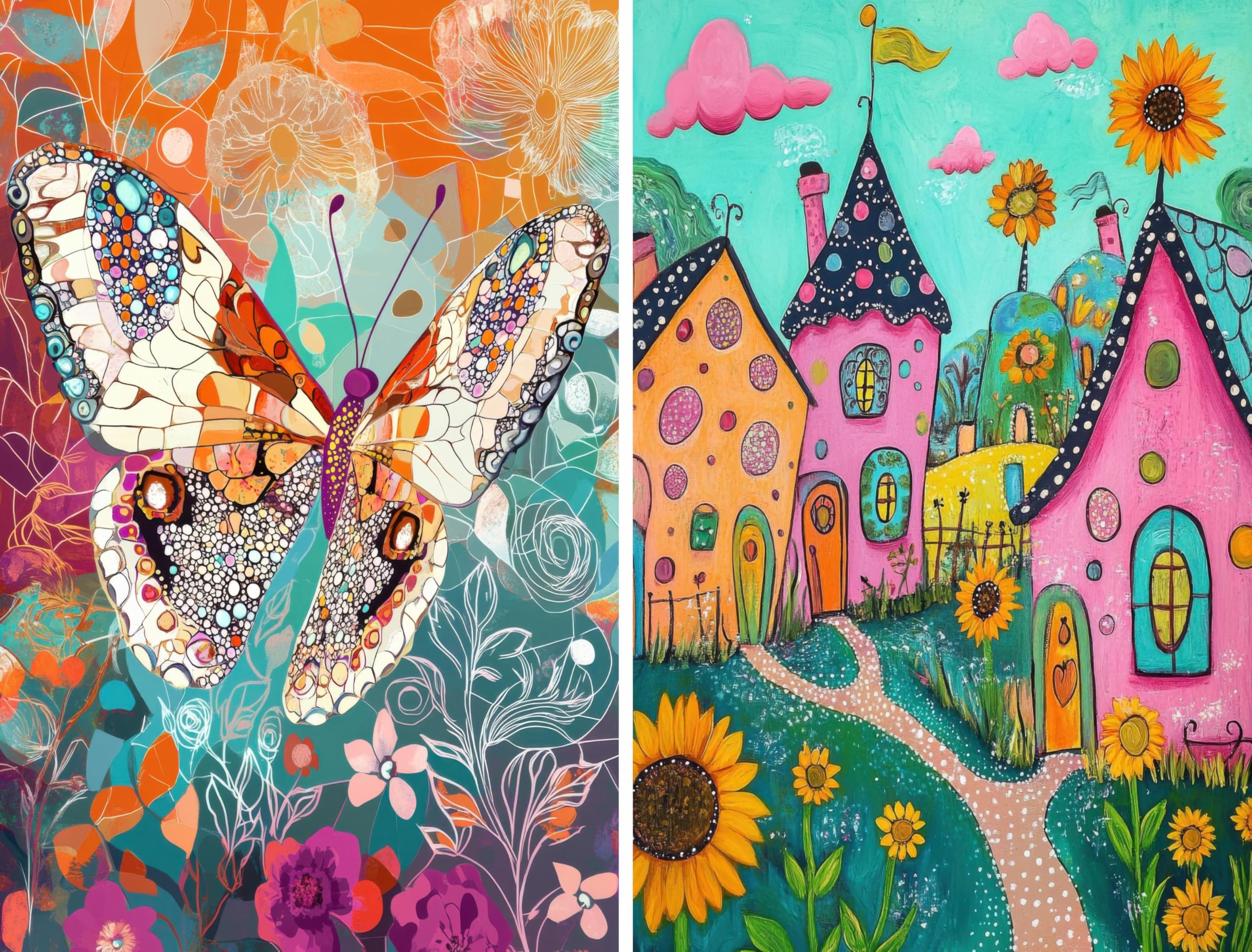 Decoupage Rice Papers - 6 Pieces | 6 Unique Designs | Versatile Decoupage Designs for Art Projects & Crafting by CRAFT KREATIVELY