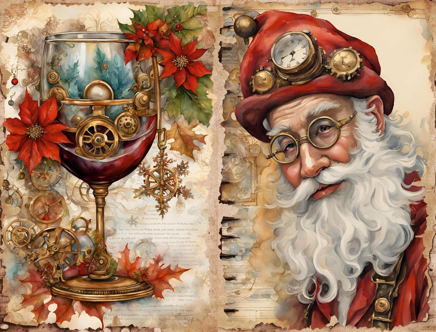 Decoupage Rice Papers - 6 Sheets | 6 Unique Designs | Versatile Christmas Designs for Art Projects & Crafting by CRAFT KREATIVELY