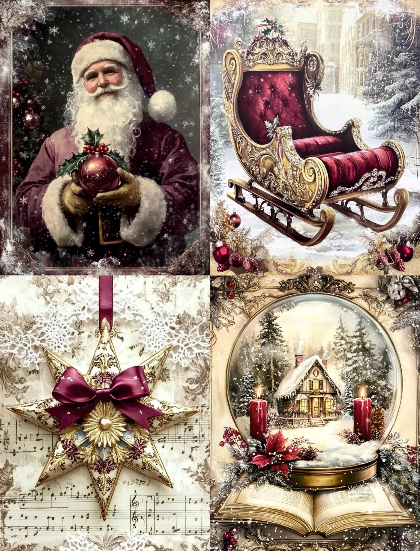 Decoupage Rice Papers - 4 Sheets | 32 Pieces | 8 Unique Designs | Versatile Designs for Art Projects & Crafting by CRAFT KREATIVELY