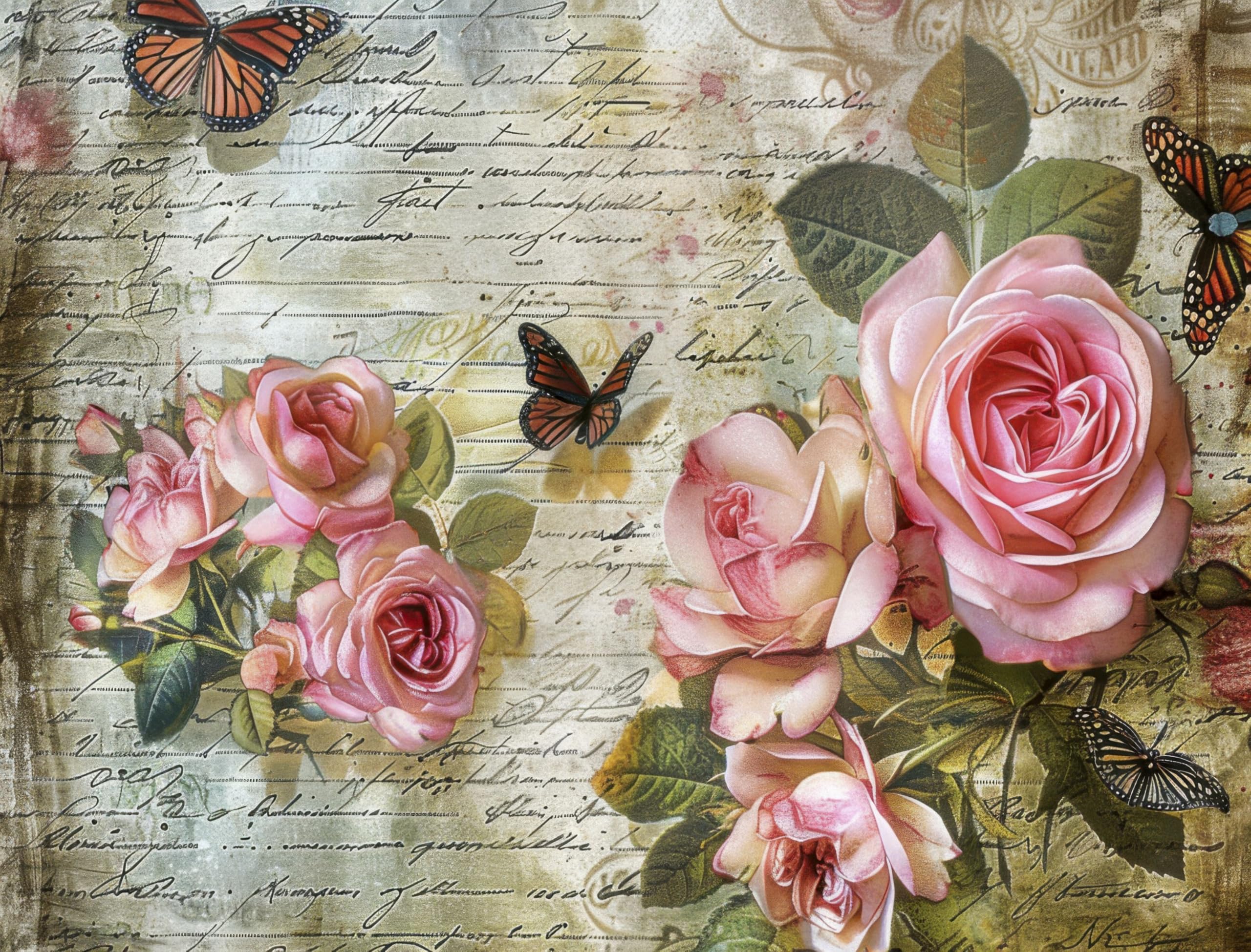 Decoupage Rice Papers - 6 Pieces | 6 Unique Designs | Versatile Decoupage Designs for Art Projects & Crafting by CRAFT KREATIVELY