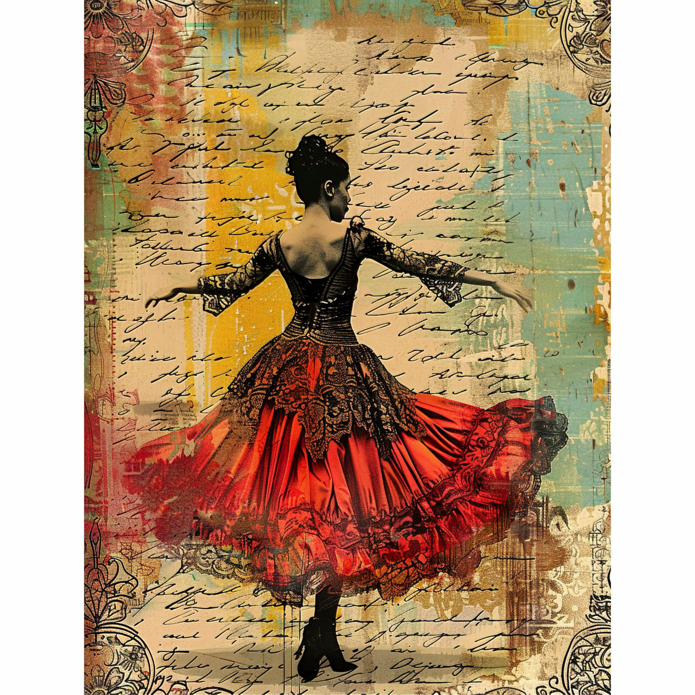 Decoupage Rice Paper, 20 x 26.5cm (6 Sheets) – 6x Decoupage Ballet Papers for Collage, Mixed Media, Card Making & Crafts, Decoupage by CRAFT KREATIVELY