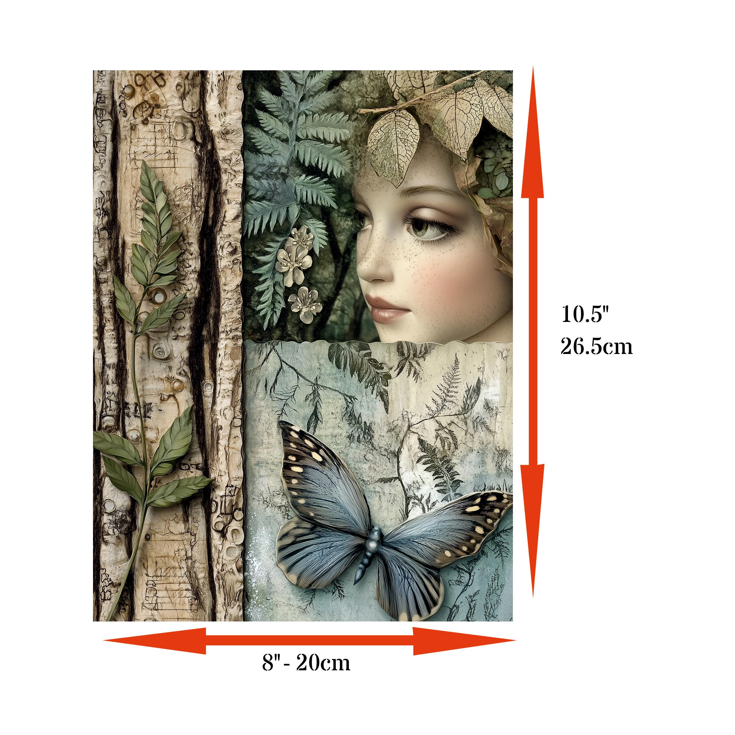 Botanical Rice Papers – Decoupage Paper Design for Furniture, Mixed Media, Cards & Crafts, Decoupage by CRAFT KREATIVELY