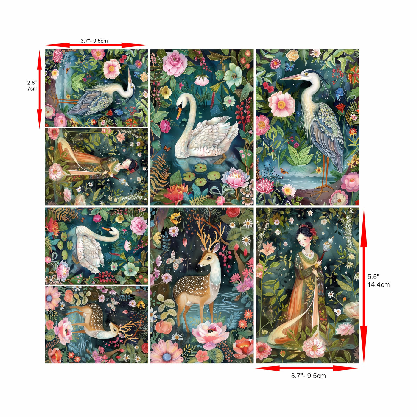 Animal Smalls Rice Papers – Decoupage Paper 16x Designs for Collage, Mixed Media, Card Making & Crafts, Decoupage by CRAFT KREATIVELY