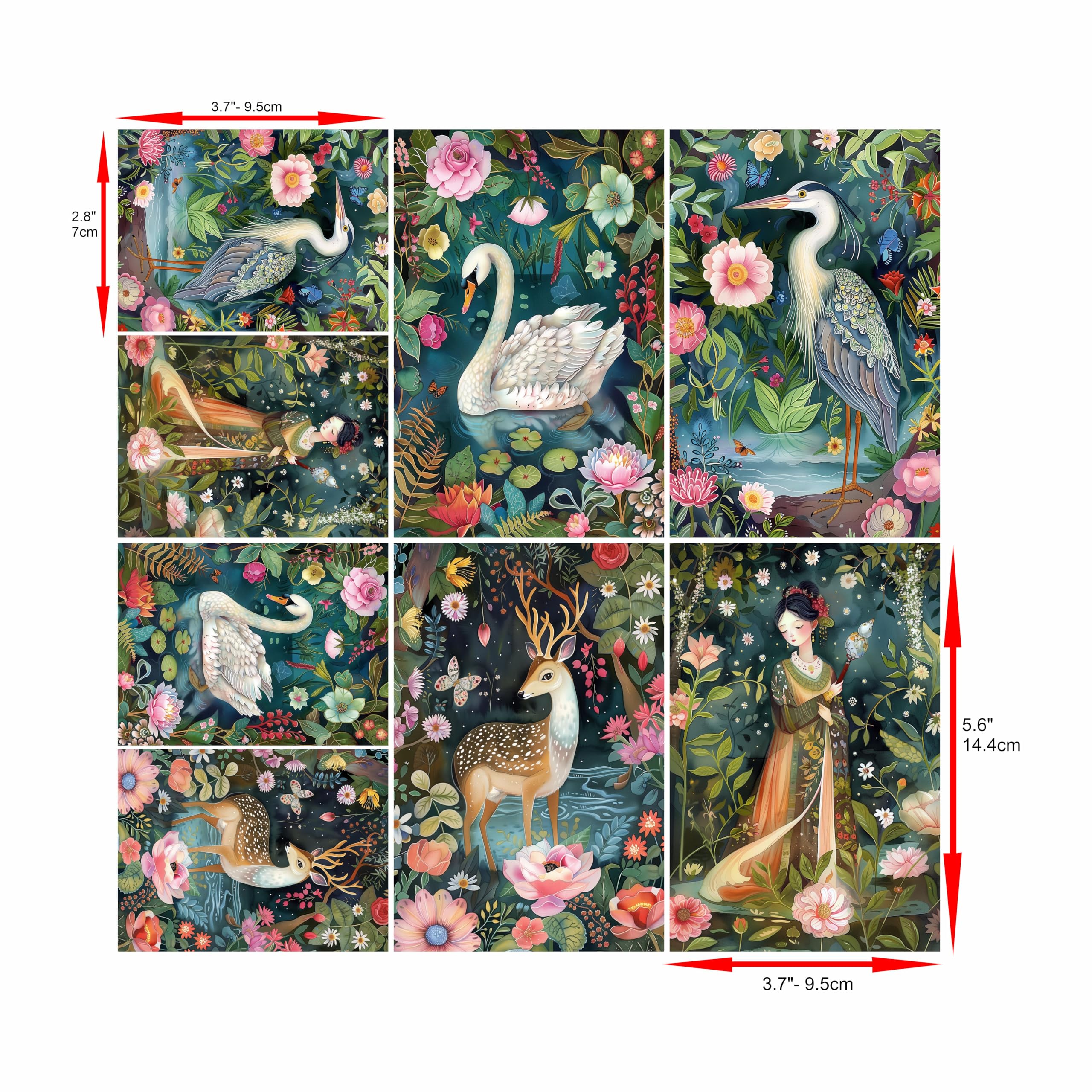 Animal Smalls Rice Papers – Decoupage Paper 16x Designs for Collage, Mixed Media, Card Making & Crafts, Decoupage by CRAFT KREATIVELY