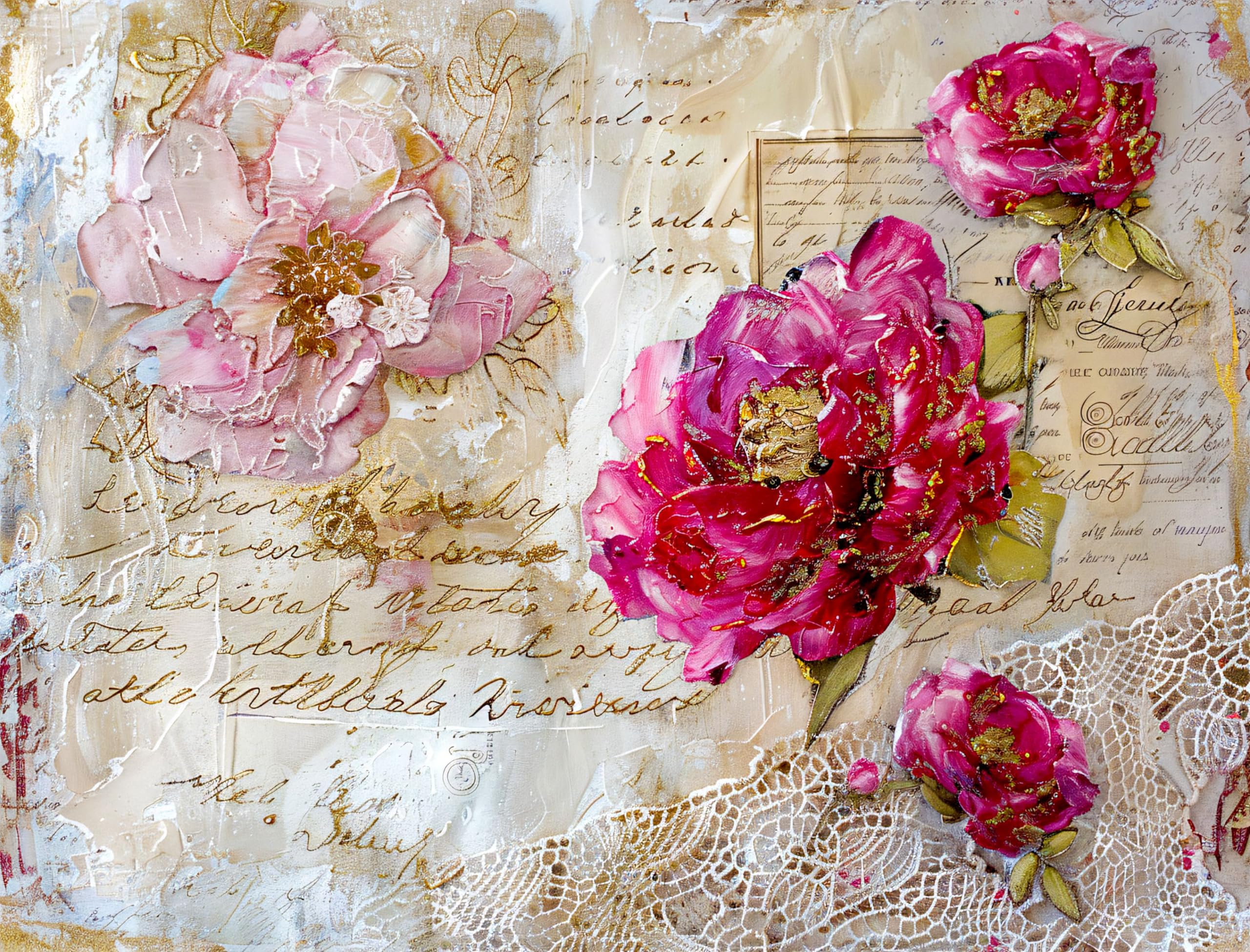 Decoupage Rice Papers - 6 Pieces | 6 Unique Designs | Versatile Decoupage Designs for Art Projects & Crafting by CRAFT KREATIVELY