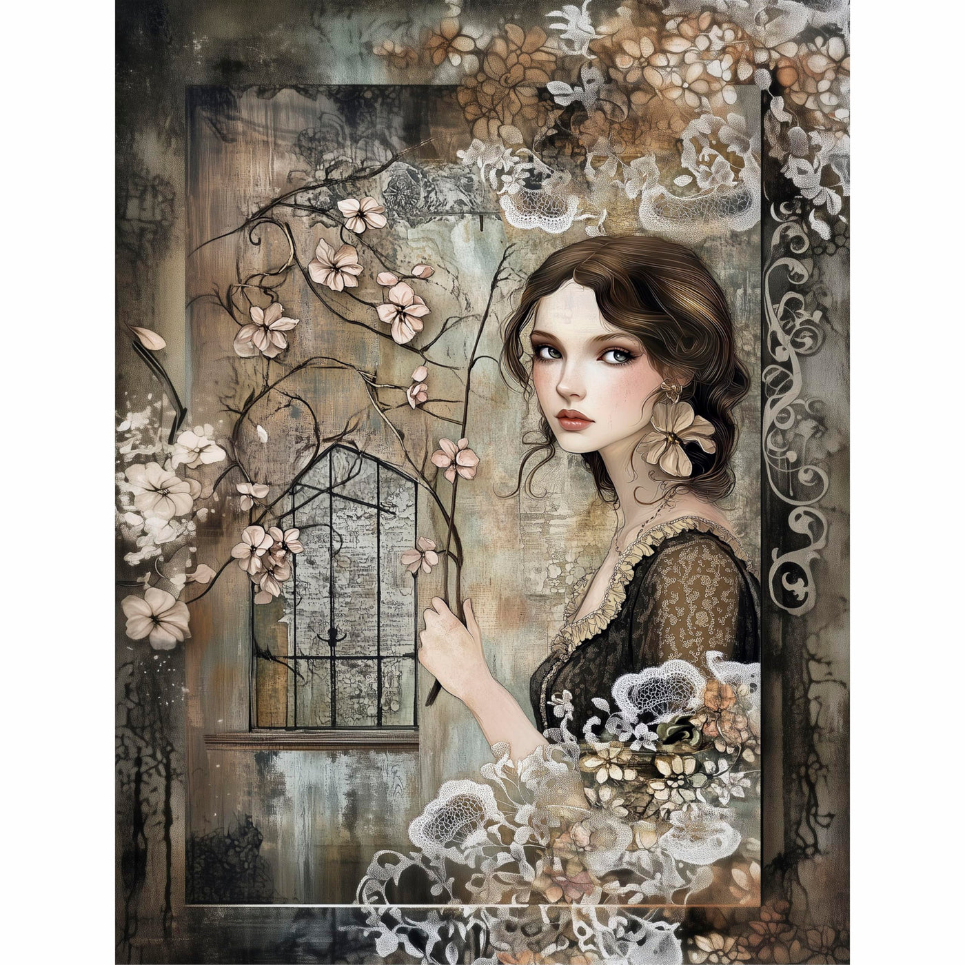 Decoupage Rice Paper, 20 x 26.5cm (6 Sheets) – 6x Decoupage Beauty Papers for Collage, Mixed Media, Card Making & Crafts, Decoupage by CRAFT KREATIVELY
