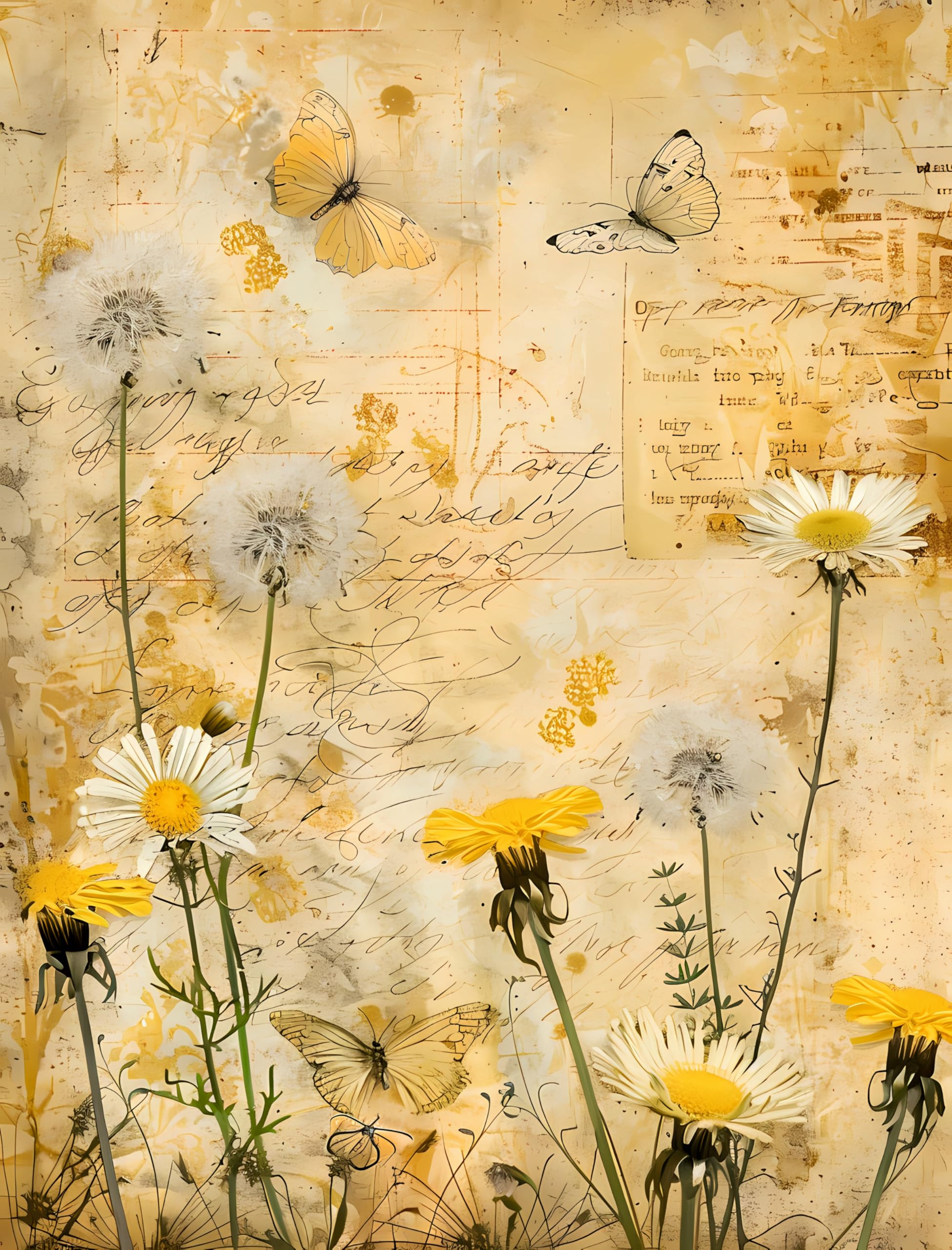 Decoupage Rice Paper, 20 x 26.5cm(6 Sheets) – 6x Decoupage Papers for Collage, Mixed Media, Card Making & Crafts, Decoupage by CRAFT KREATIVELY