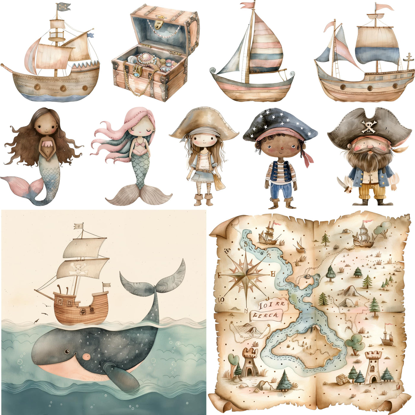 Decoupage Rice Paper (2 pc) - 24+ Decoupage 3 inch (7.6cm) Mini Designs for Collage, Card Making & Crafts, Decoupage by CRAFT KREATIVELY