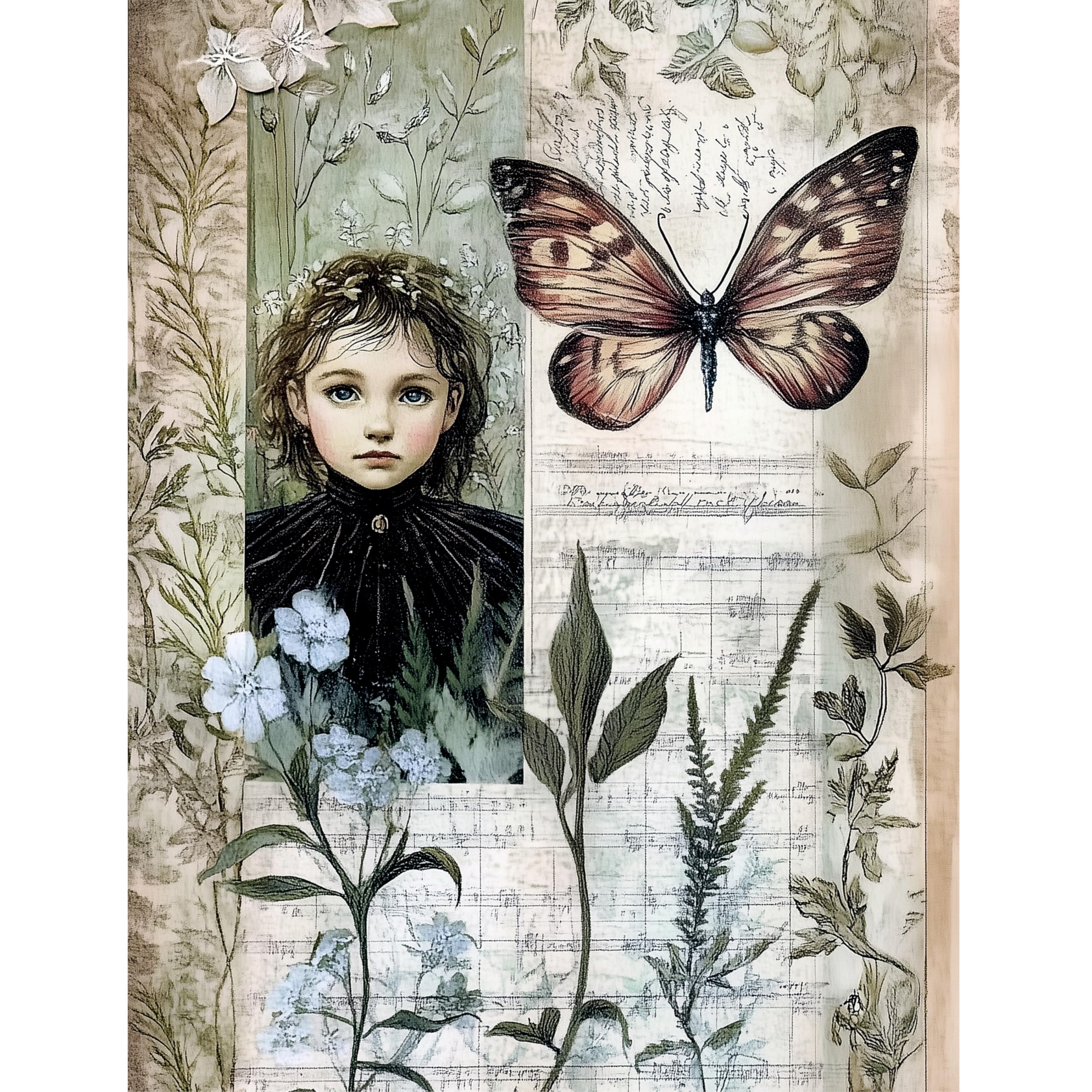 Botanical Rice Papers – Decoupage Paper Design for Furniture, Mixed Media, Cards & Crafts, Decoupage by CRAFT KREATIVELY