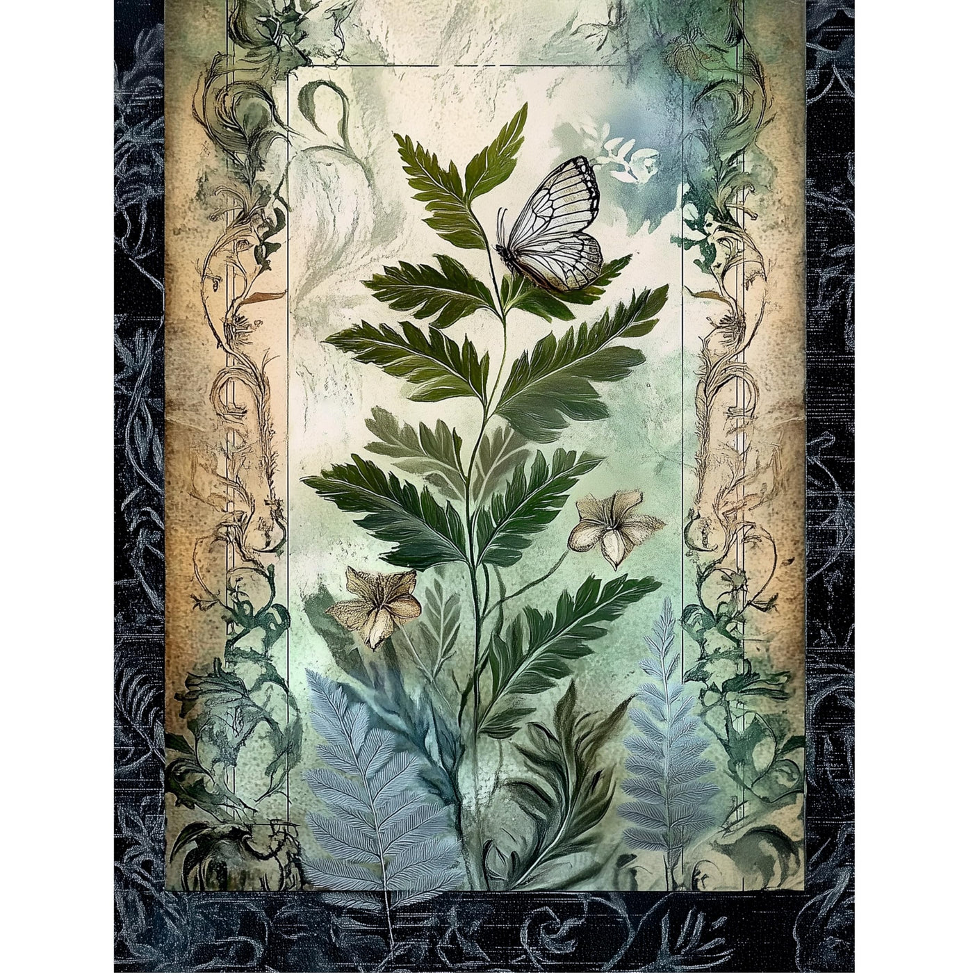 Botanical Rice Papers – Decoupage Paper Design for Furniture, Mixed Media, Cards & Crafts, Decoupage by CRAFT KREATIVELY