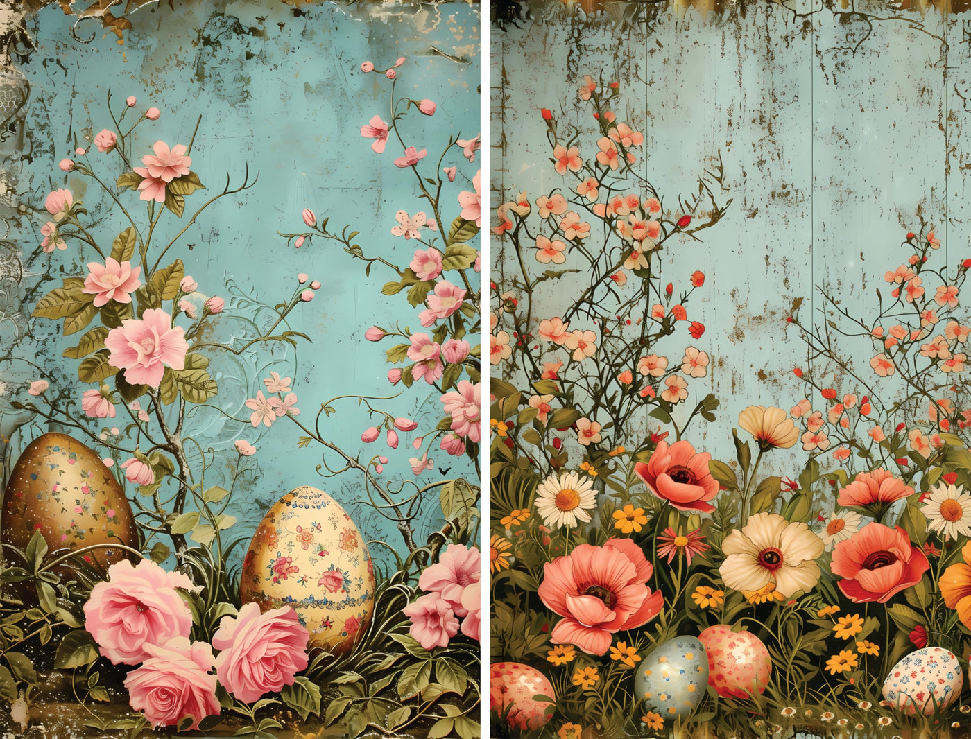 Decoupage Rice Papers - 6 Pieces | 12 Unique Designs | Versatile Decoupage Designs for Art Projects & Crafting by CRAFT KREATIVELY