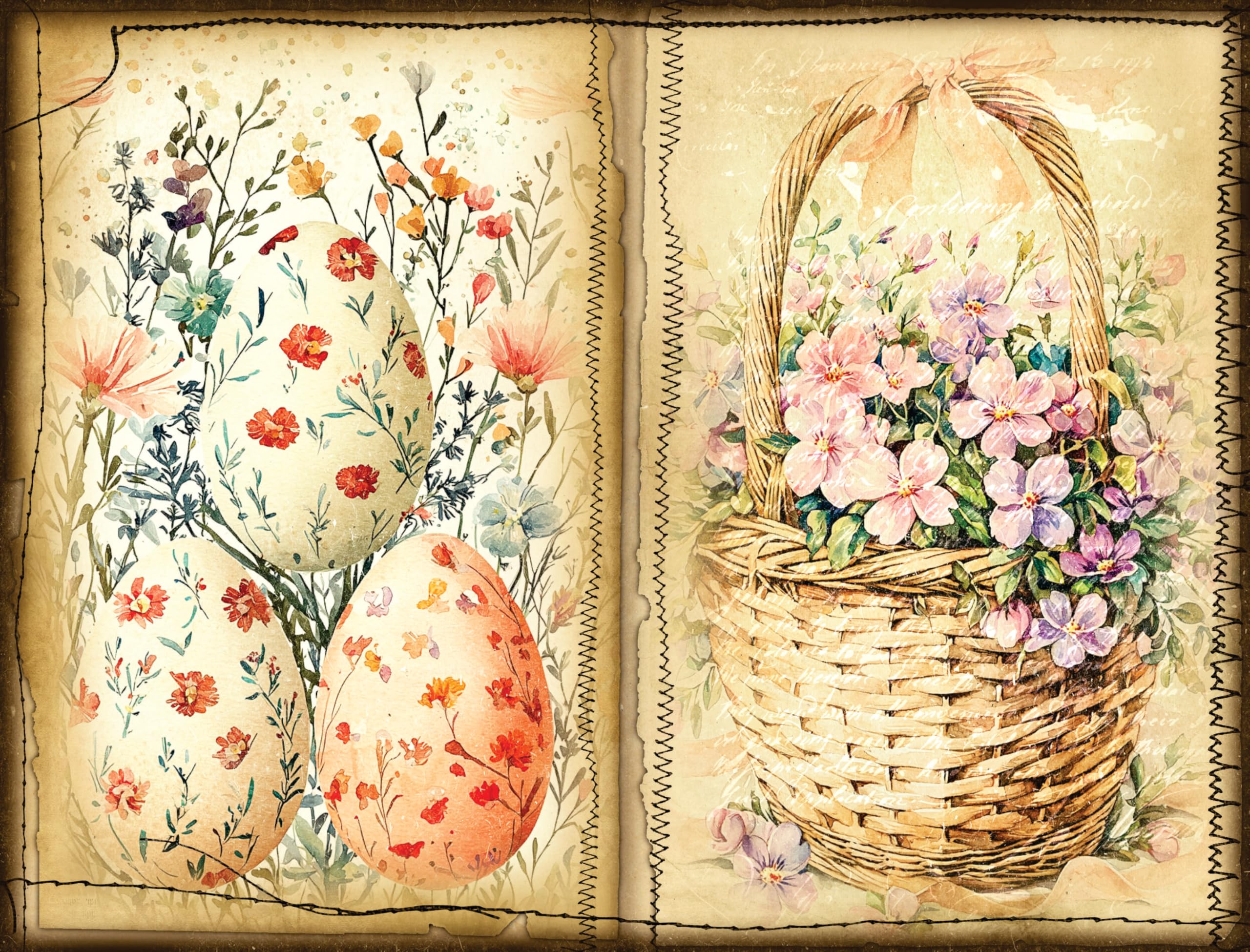 Decoupage Rice Papers - 6 Pieces | 12 Unique Designs | Versatile Decoupage Designs for Art Projects & Crafting by CRAFT KREATIVELY