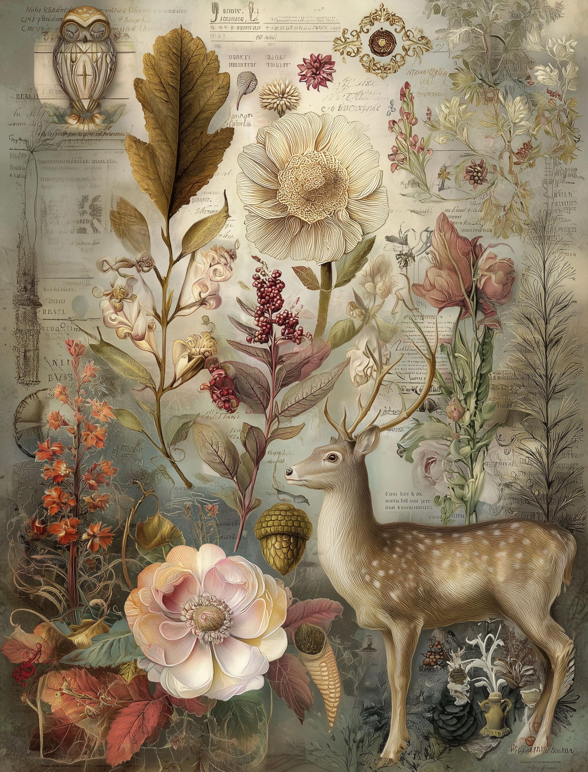 Decoupage Rice Papers - 6 Pieces | 6 Unique Designs | Versatile Decoupage Designs for Art Projects & Crafting by CRAFT KREATIVELY (Magic)