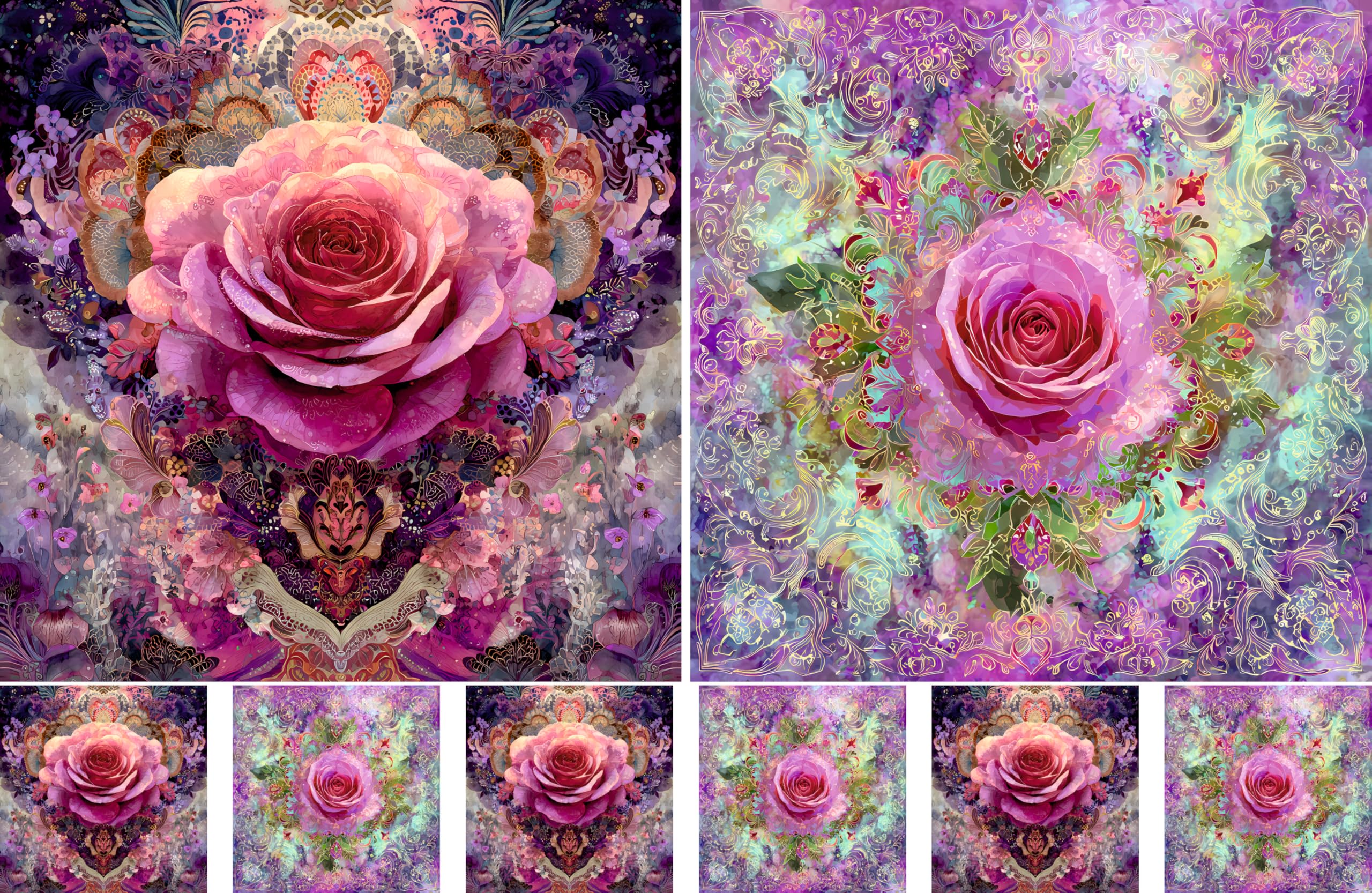 Decoupage Rice Papers - 4 Sheets | 8 Unique Designs | Versatile Christmas Designs for Art Projects & Crafting by CRAFT KREATIVELY