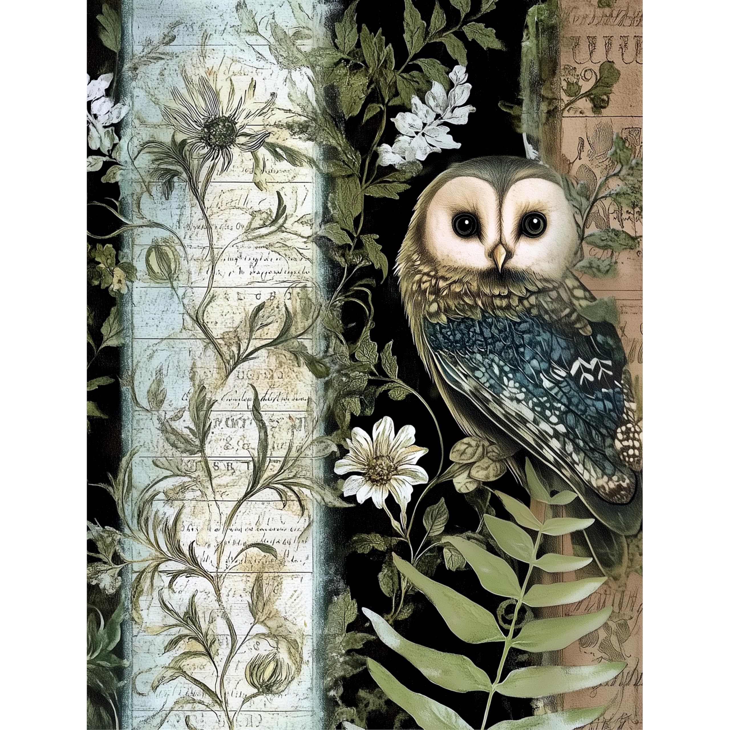 Botanical Rice Papers – Decoupage Paper Design for Furniture, Mixed Media, Cards & Crafts, Decoupage by CRAFT KREATIVELY