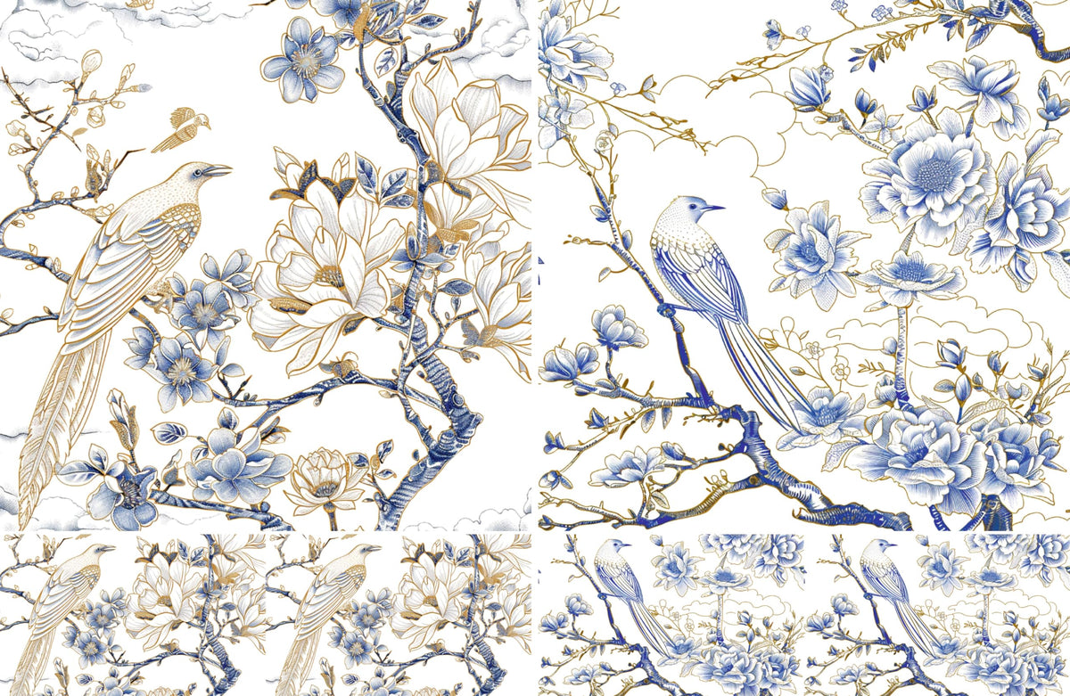 Square Rice Papers – Decoupage Paper Design for Furniture, Mixed Media, Cards & Crafts, Decoupage by CRAFT KREATIVELY