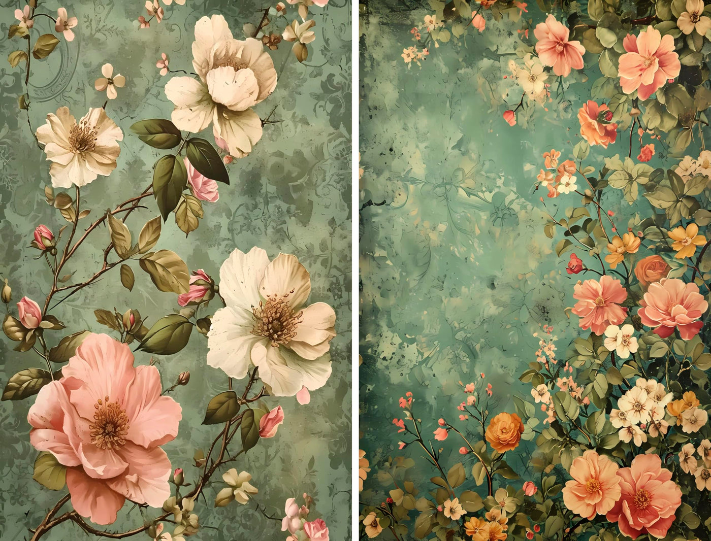 Decoupage Rice Papers - 6 Pieces | 6 Unique Designs | Versatile Decoupage Designs for Art Projects & Crafting by CRAFT KREATIVELY