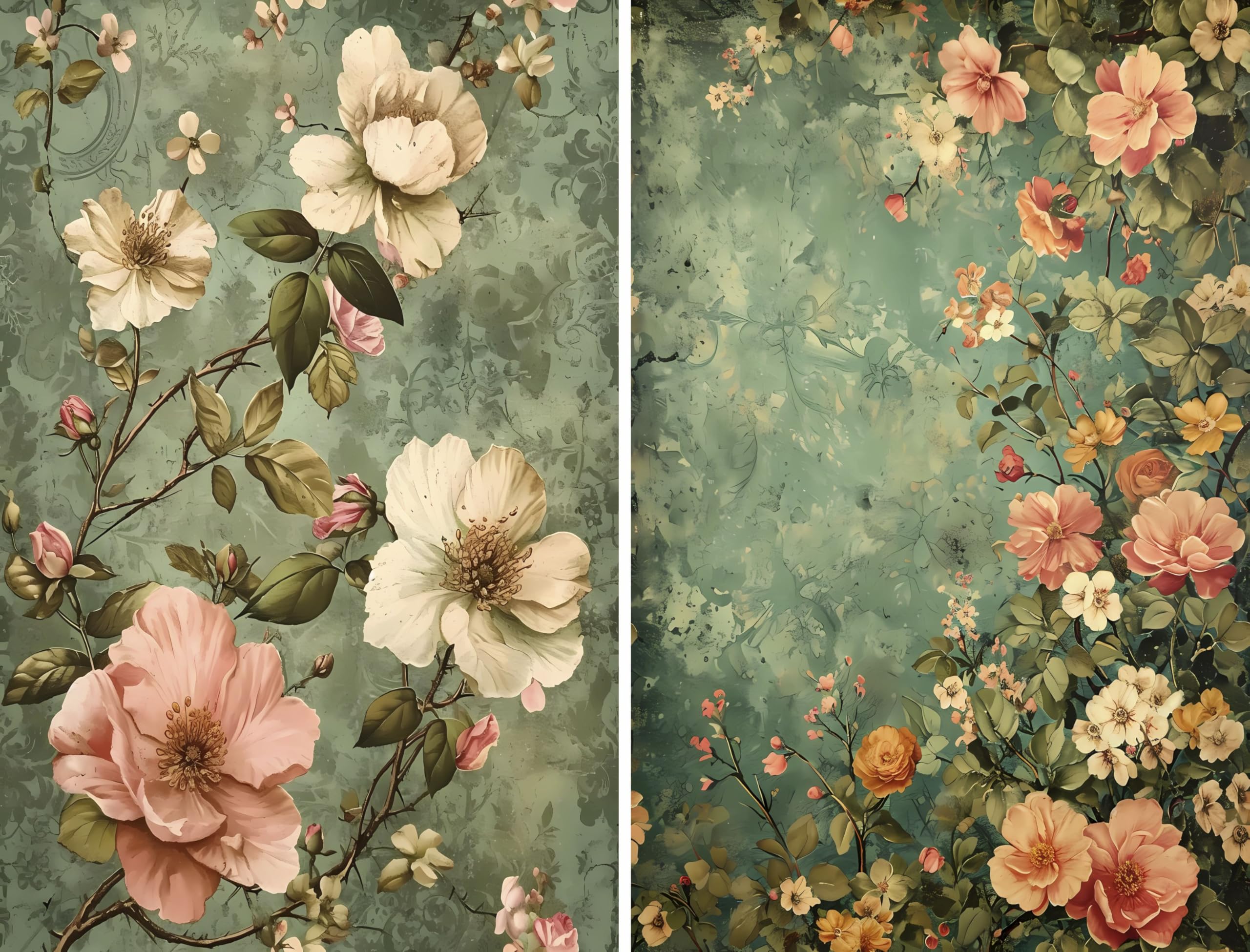 Decoupage Rice Papers - 6 Pieces | 6 Unique Designs | Versatile Decoupage Designs for Art Projects & Crafting by CRAFT KREATIVELY