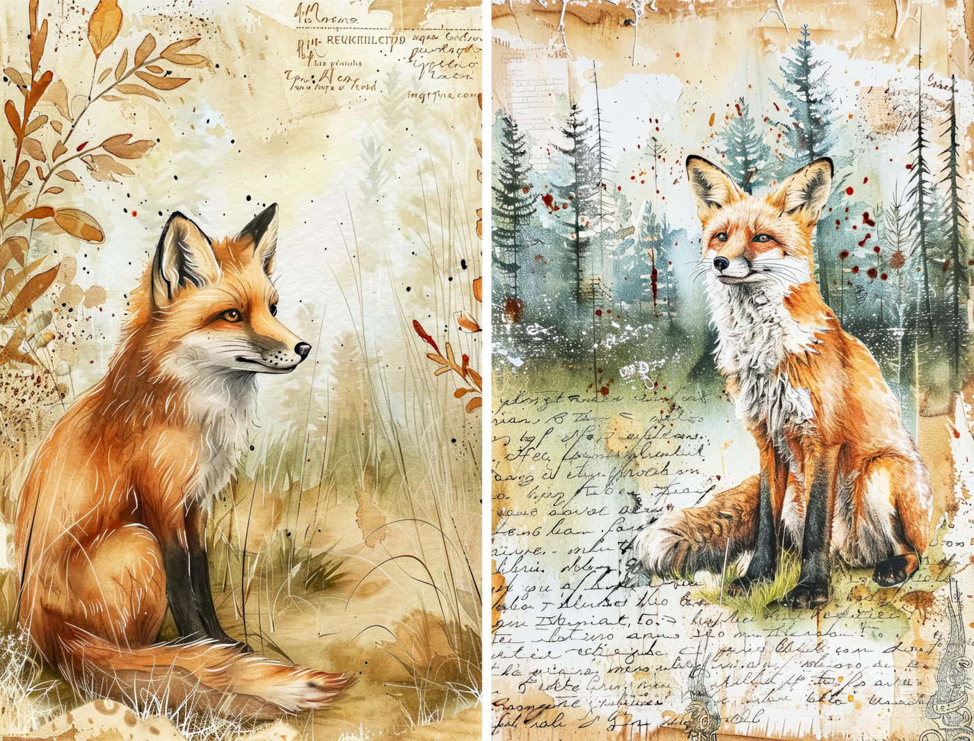 Animal Rice Papers – Decoupage Paper 6x Designs for Collage, Mixed Media, Card Making & Crafts, Decoupage by CRAFT KREATIVELY
