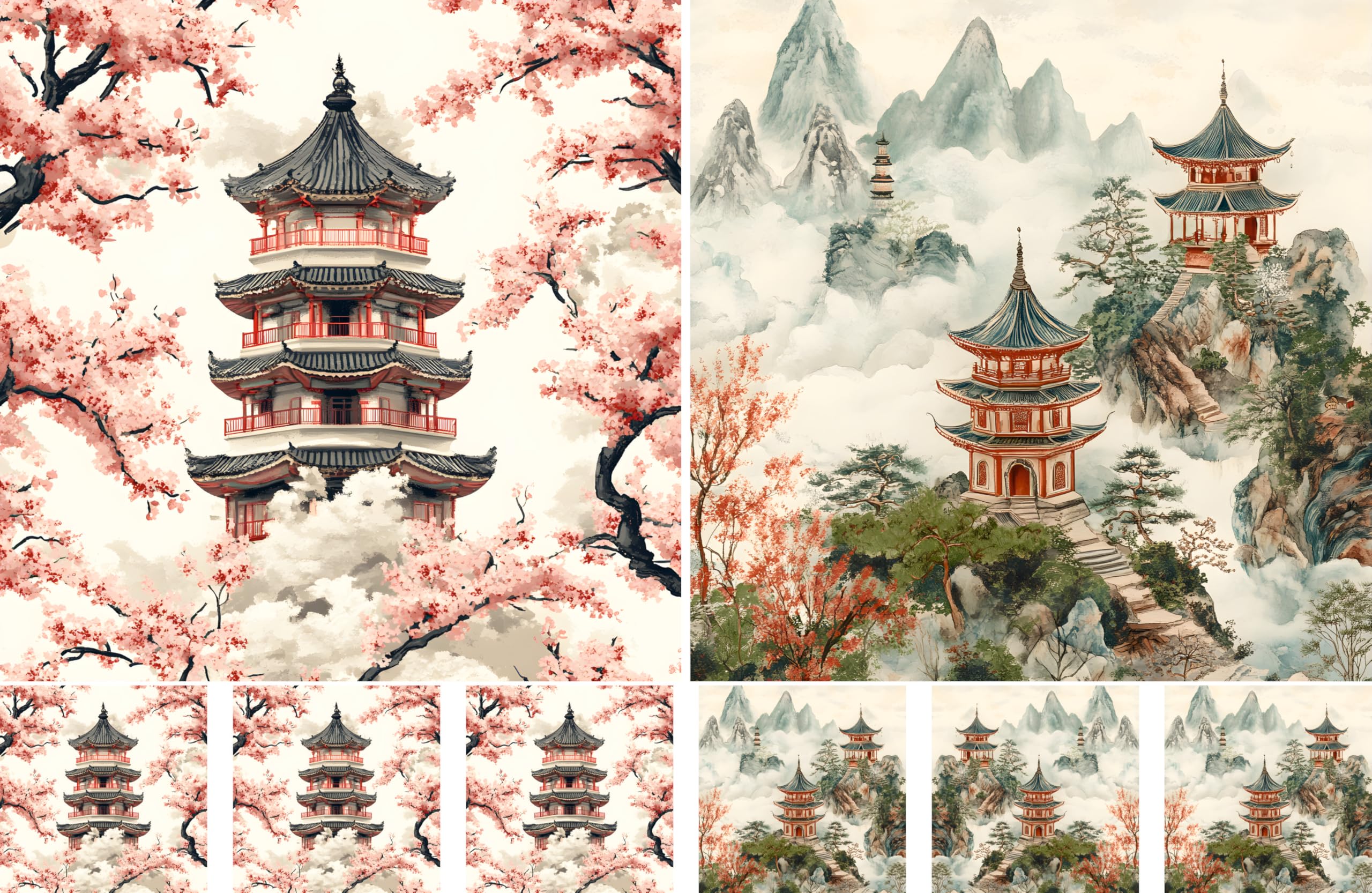Decoupage Rice Papers - 4 Sheets | 8 Unique Designs | Versatile Christmas Designs for Art Projects & Crafting by CRAFT KREATIVELY