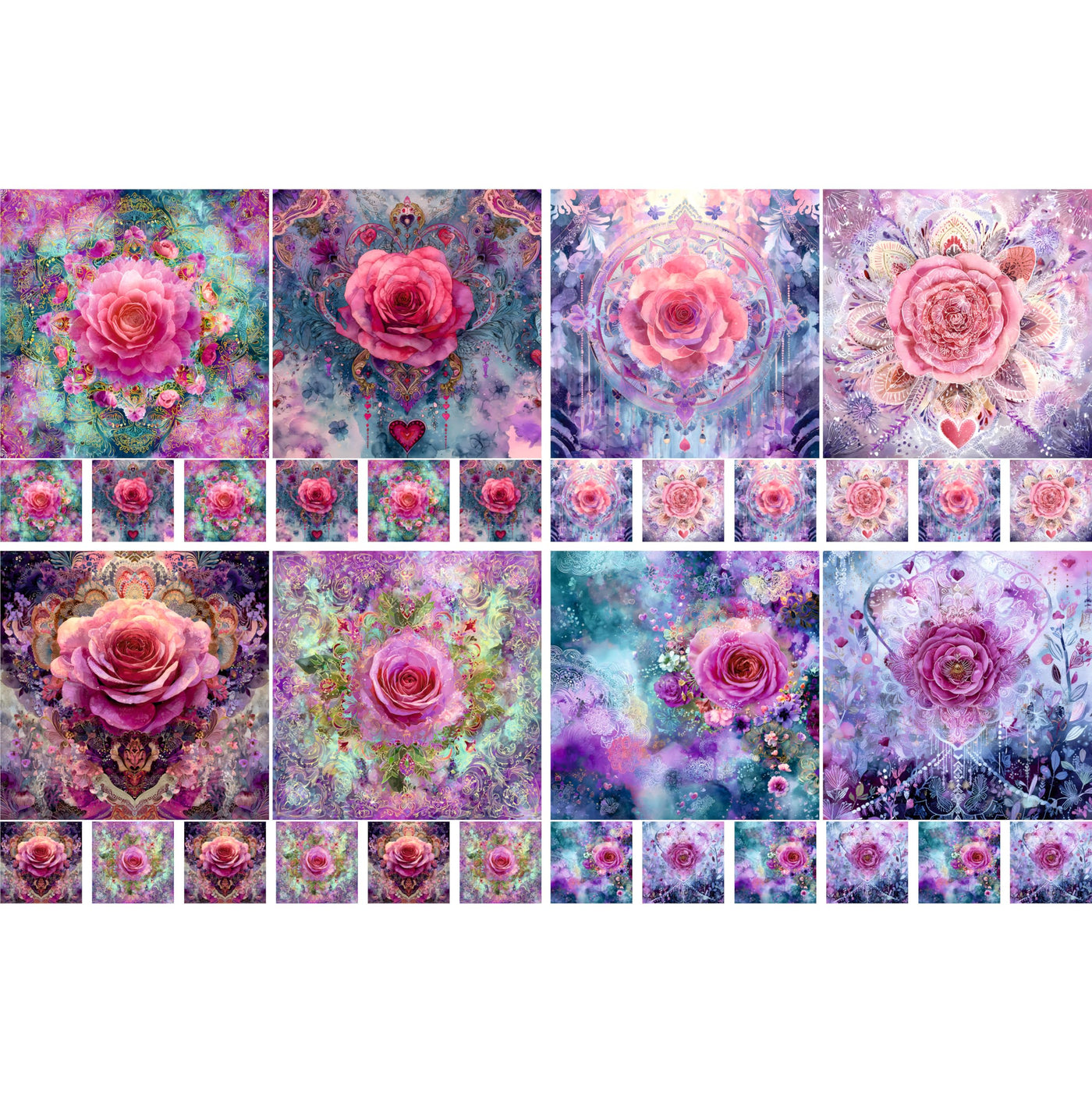 Decoupage Rice Papers - 4 Sheets | 8 Unique Designs | Versatile Christmas Designs for Art Projects & Crafting by CRAFT KREATIVELY