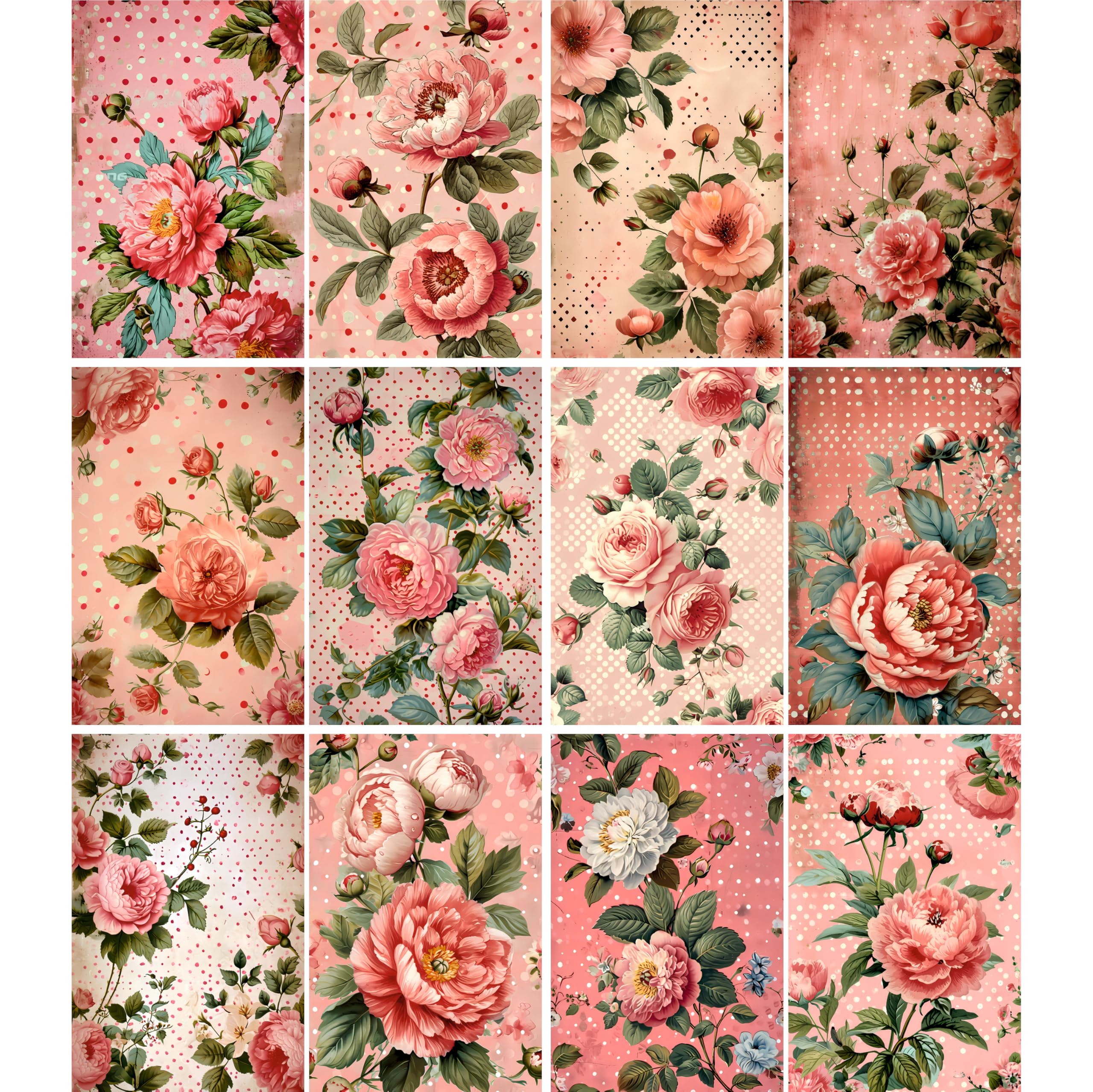 Decoupage Rice Papers - 6 Pieces | 6 Unique Designs | Versatile Decoupage Designs for Art Projects & Crafting by CRAFT KREATIVELY
