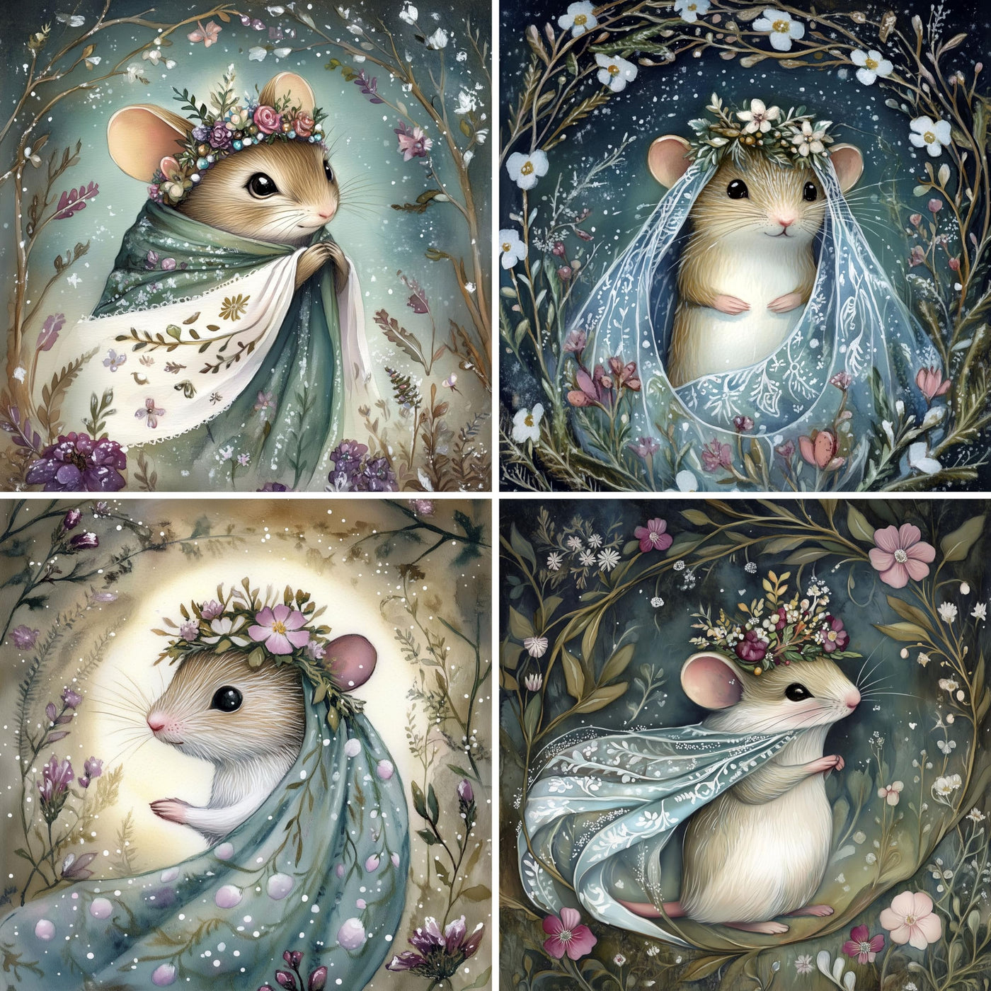 Animal Squares Rice Papers, 29 x 29cm (2 Sheets) – Decoupage Paper 8x Designs for Collage, Mixed Media, Card Making & Crafts, Decoupage by CRAFT KREATIVELY