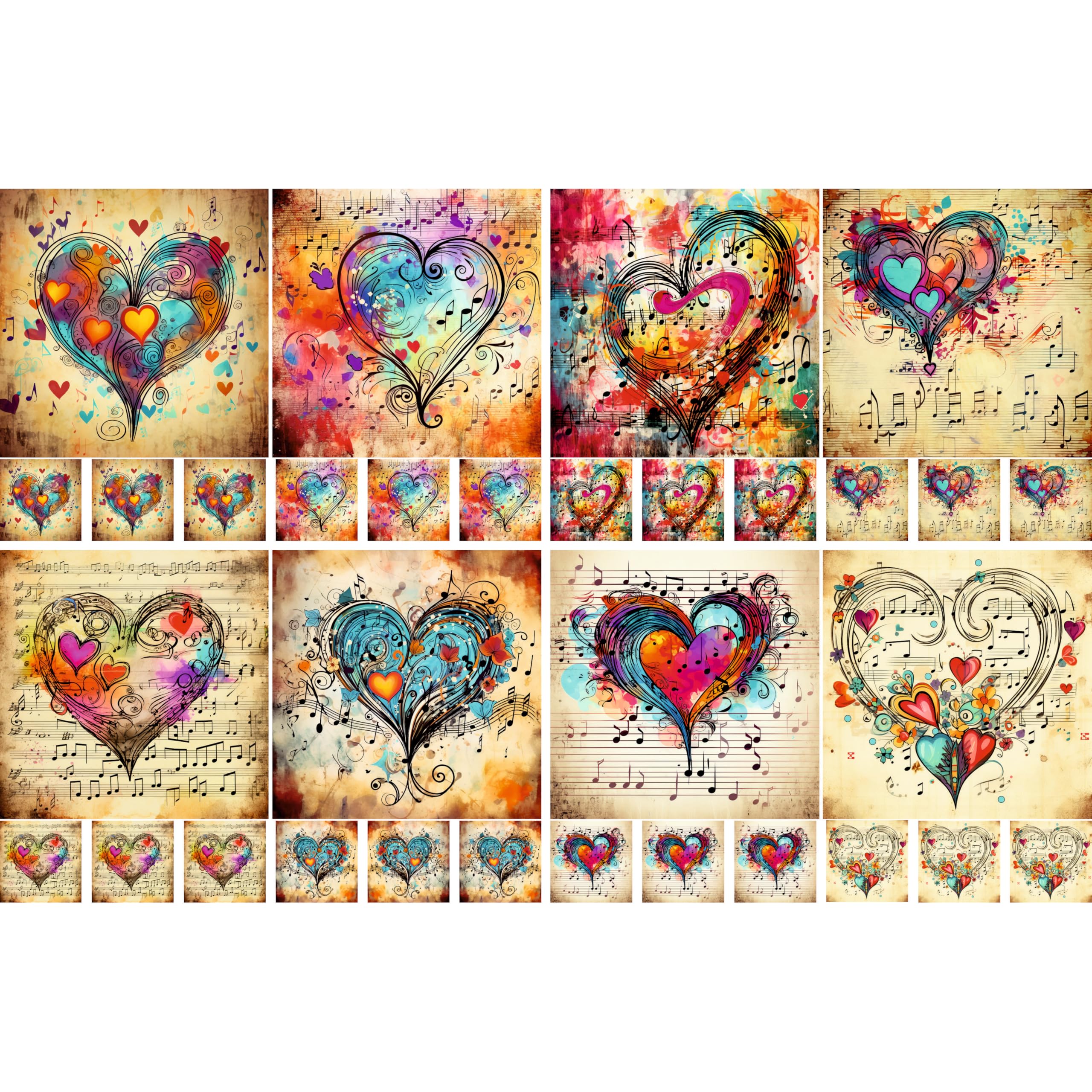 Decoupage Rice Papers - 4 Sheets | 8 Unique Designs | Versatile Christmas Designs for Art Projects & Crafting by CRAFT KREATIVELY