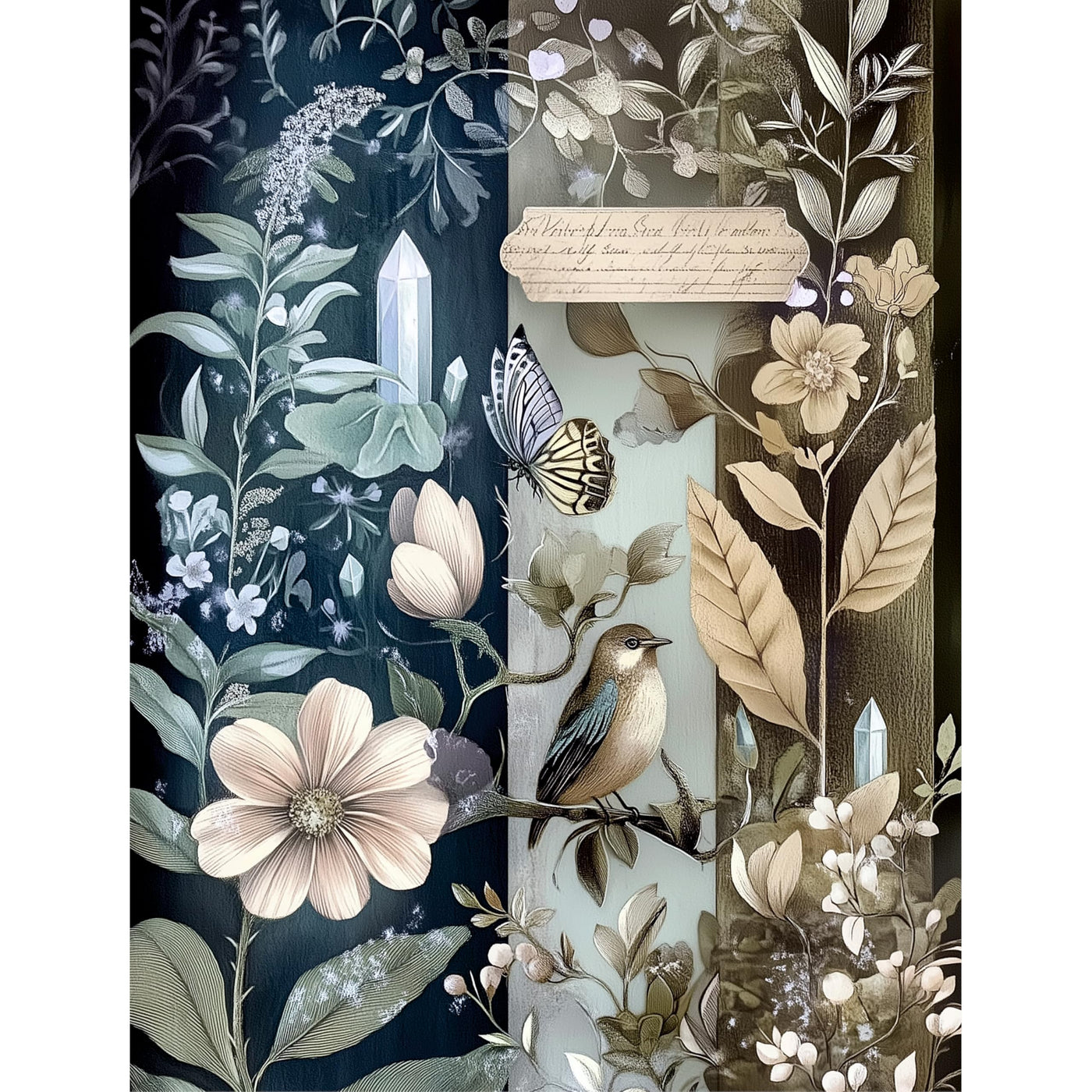 Botanical Rice Papers – Decoupage Paper Design for Furniture, Mixed Media, Cards & Crafts, Decoupage by CRAFT KREATIVELY